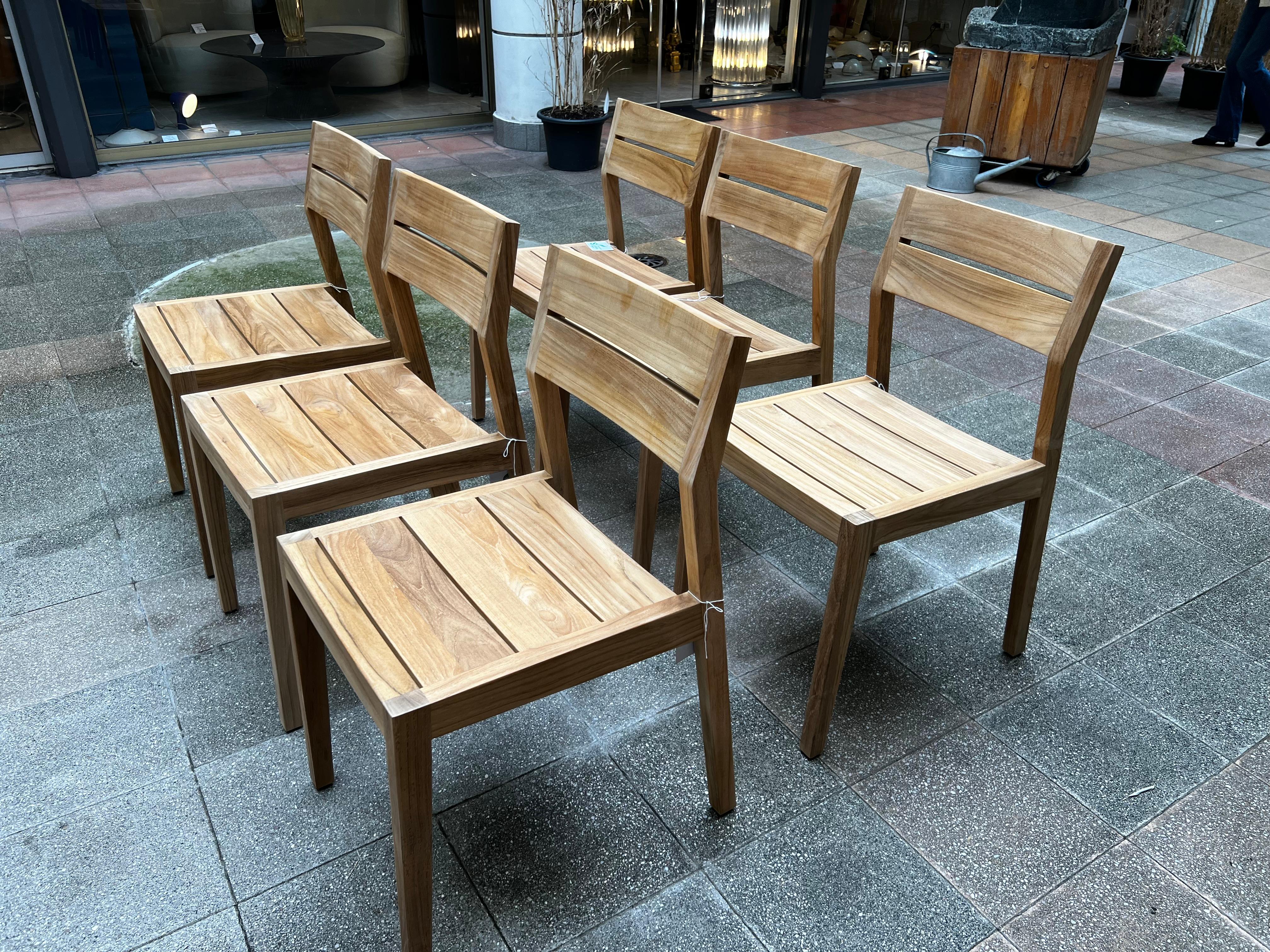 6 chaises EX1 Ethnicraft édition en vente 11