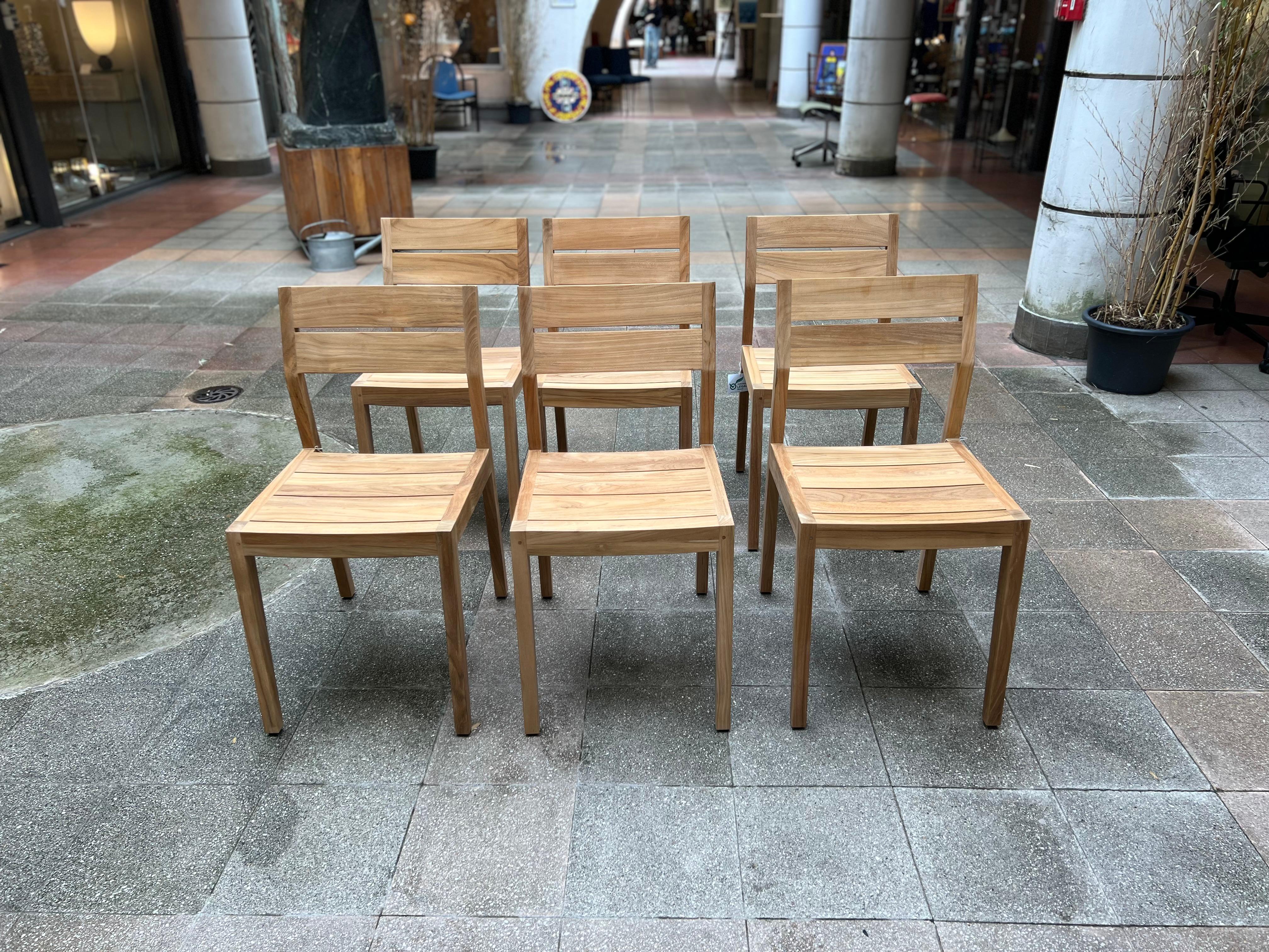 6 chaises EX1 Ethnicraft édition en vente 4