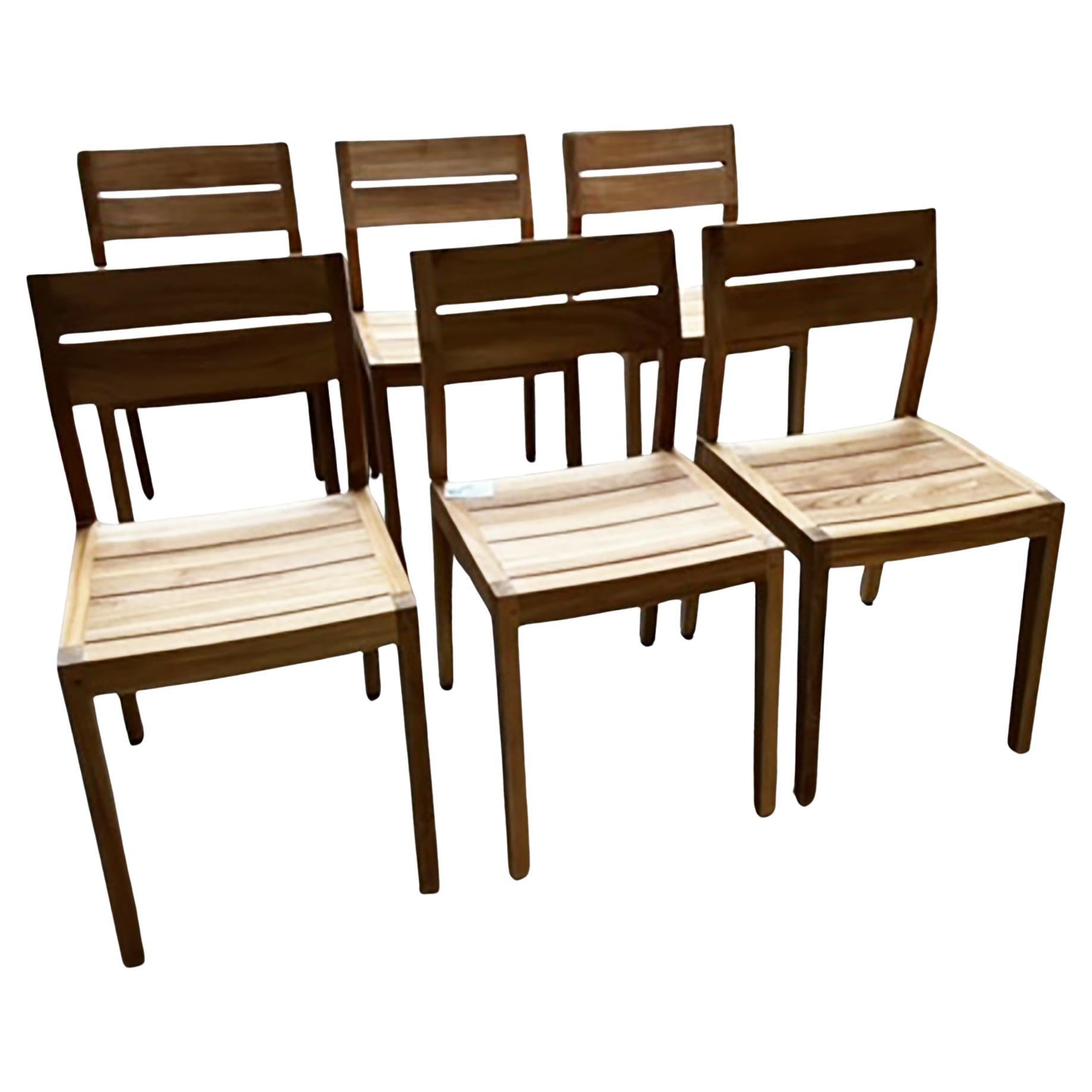 6 chaises EX1 Ethnicraft édition en vente
