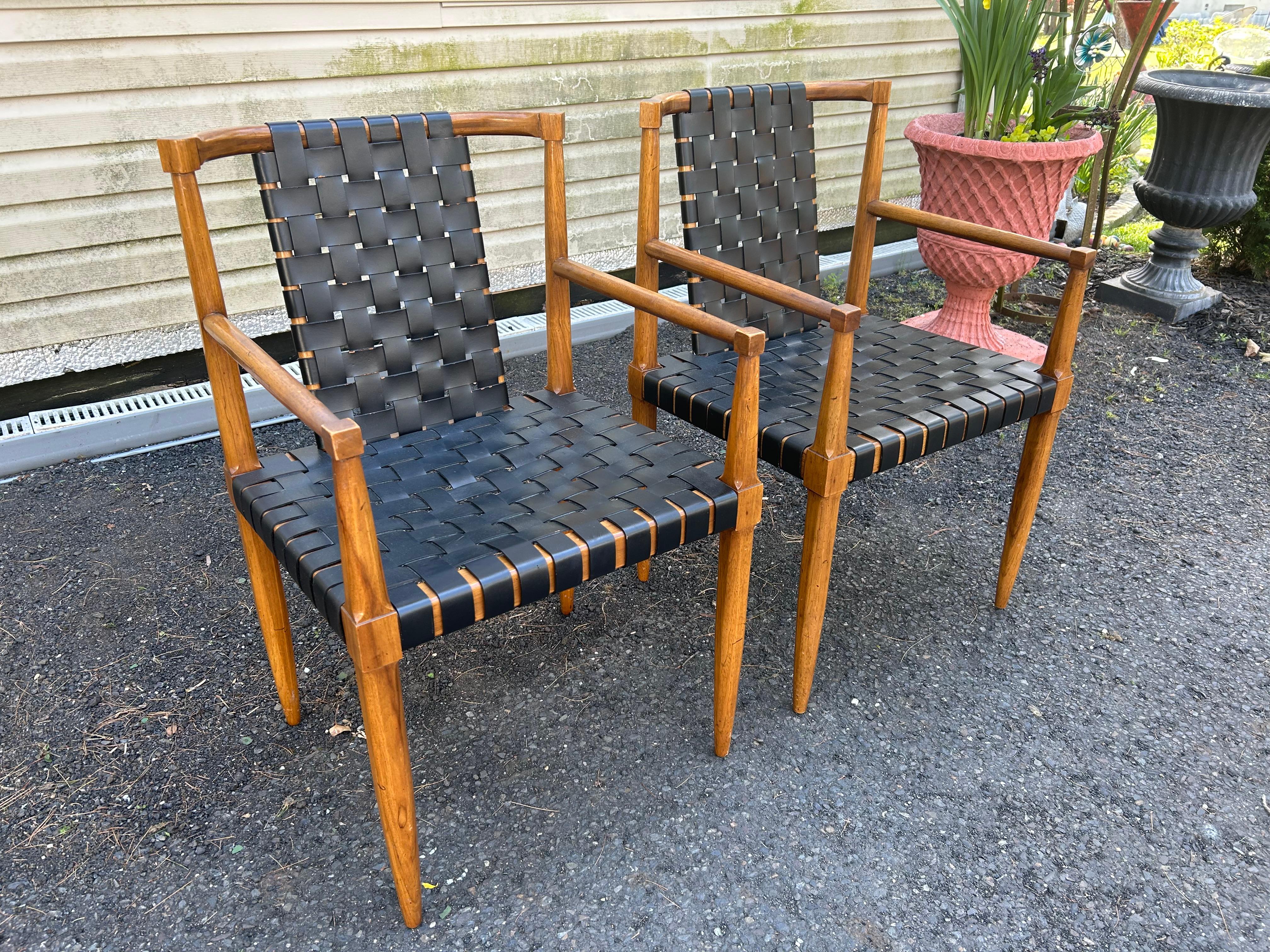 6 fabuleuses chaises de salle à manger Tomlinson « Sophisticate » à 2 bras et 4 côtés en vente 8