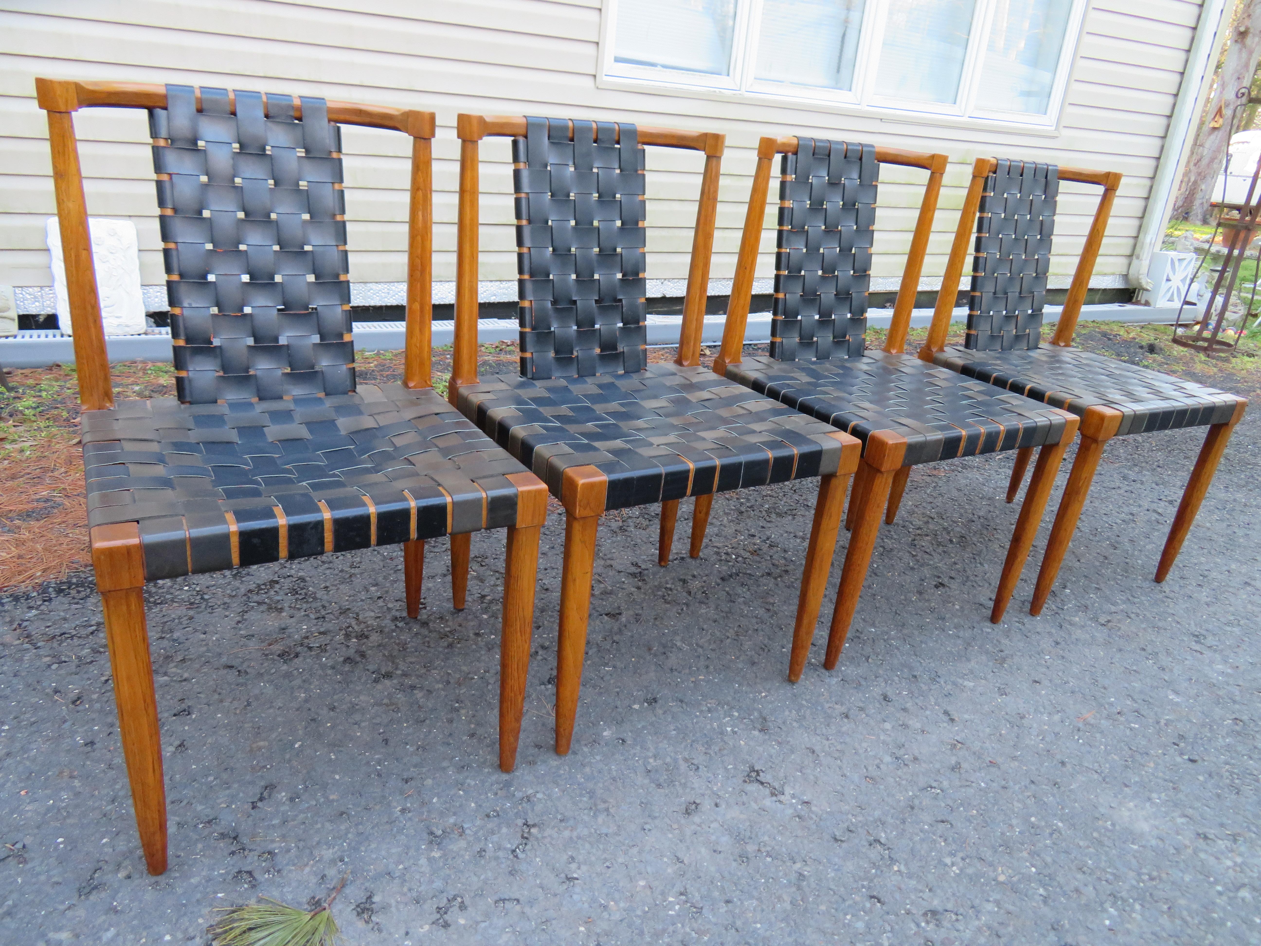 Américain 6 fabuleuses chaises de salle à manger Tomlinson « Sophisticate » à 2 bras et 4 côtés en vente