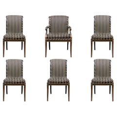 6 salles à manger de style néoclassique finement ouvragées et dorées à la restauration