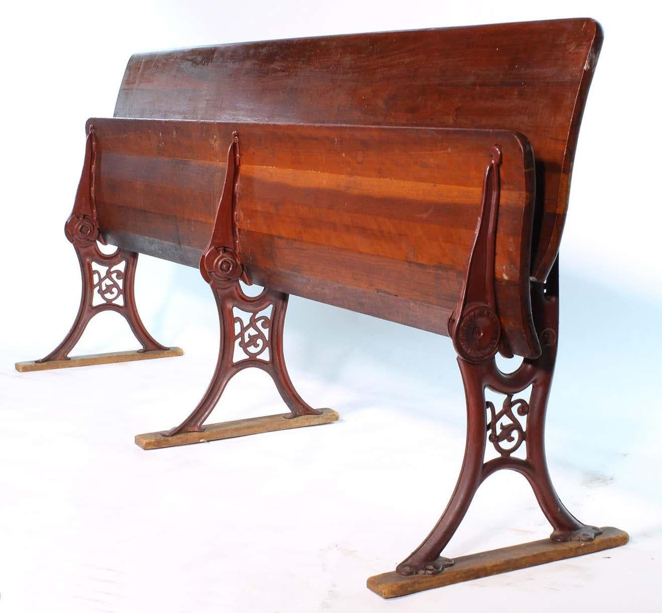 Industrial 6 Foot Folding Train Station Bench
