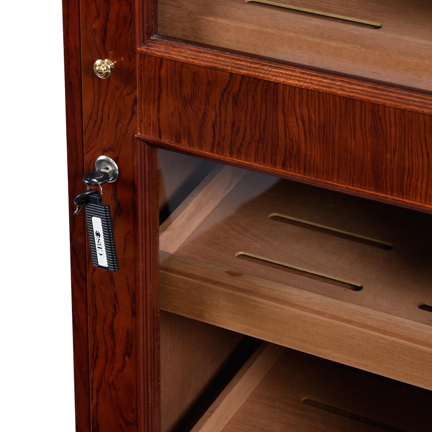 6 Foot Tall Commercial African Bubinga Rosewood 3000 Count Cigar Humidor 5