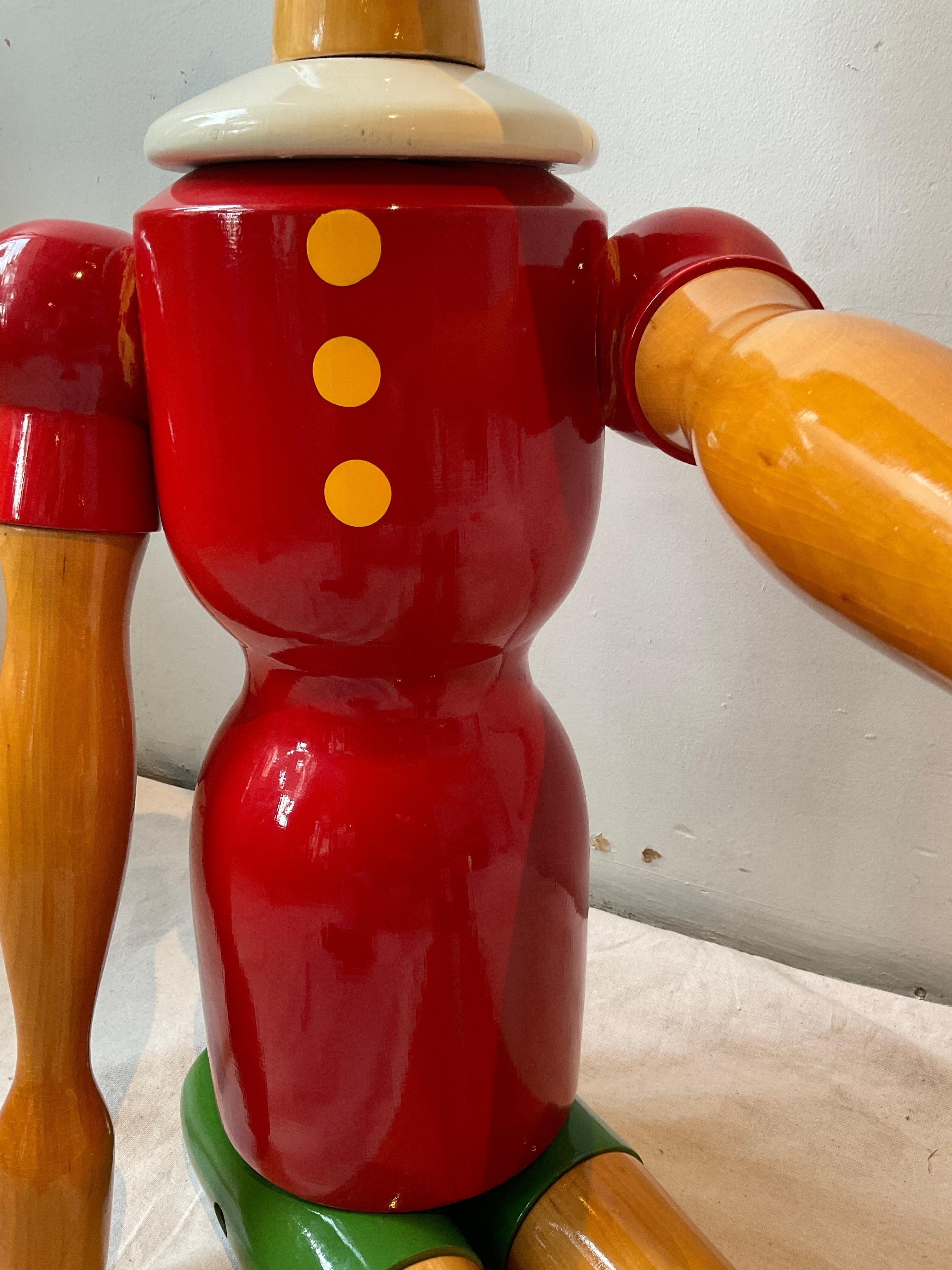 6 Fuß groß Italienisch artikuliert Wood Pinocchio im Angebot 5