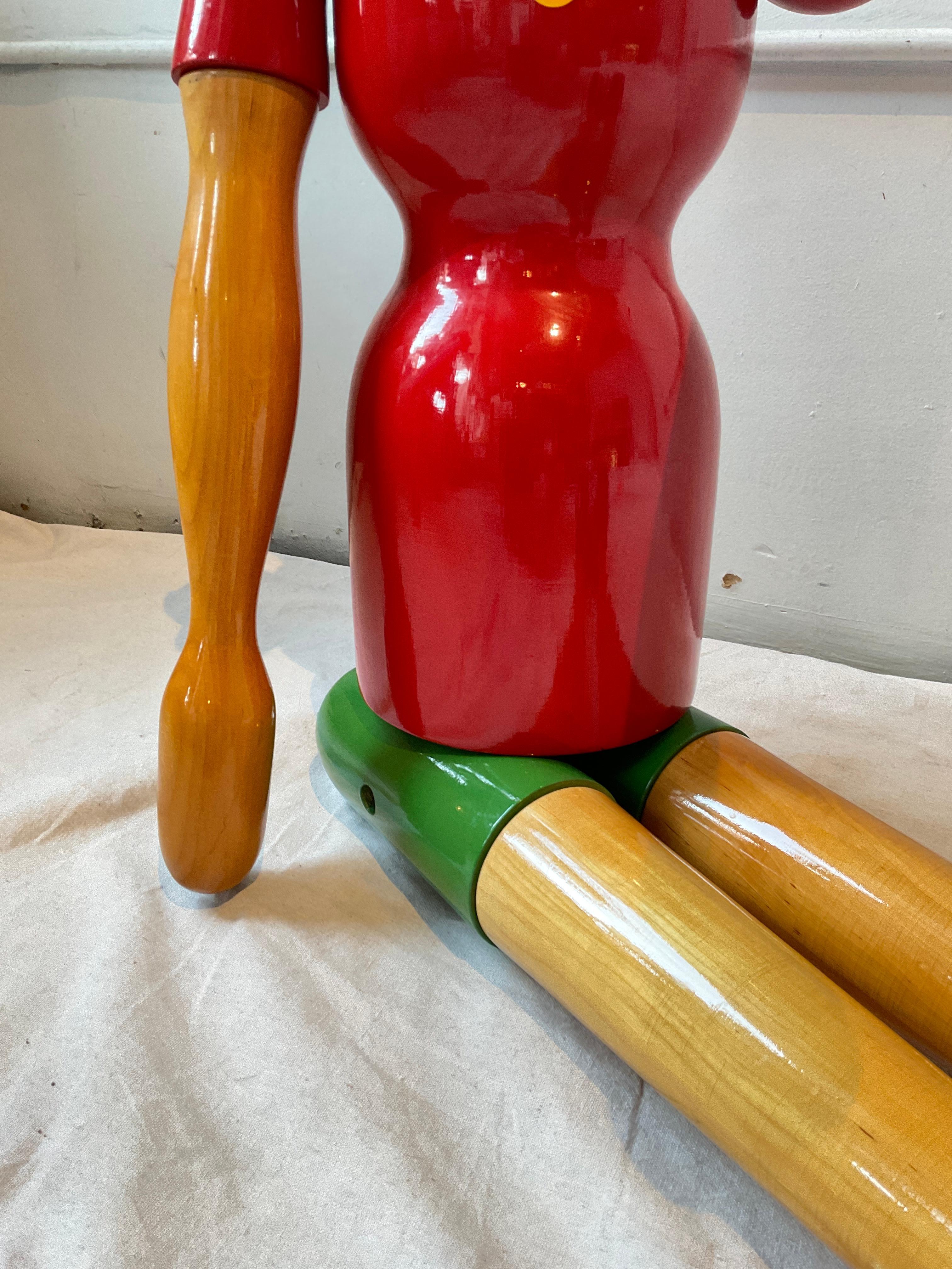 6 Fuß groß Italienisch artikuliert Wood Pinocchio im Angebot 6