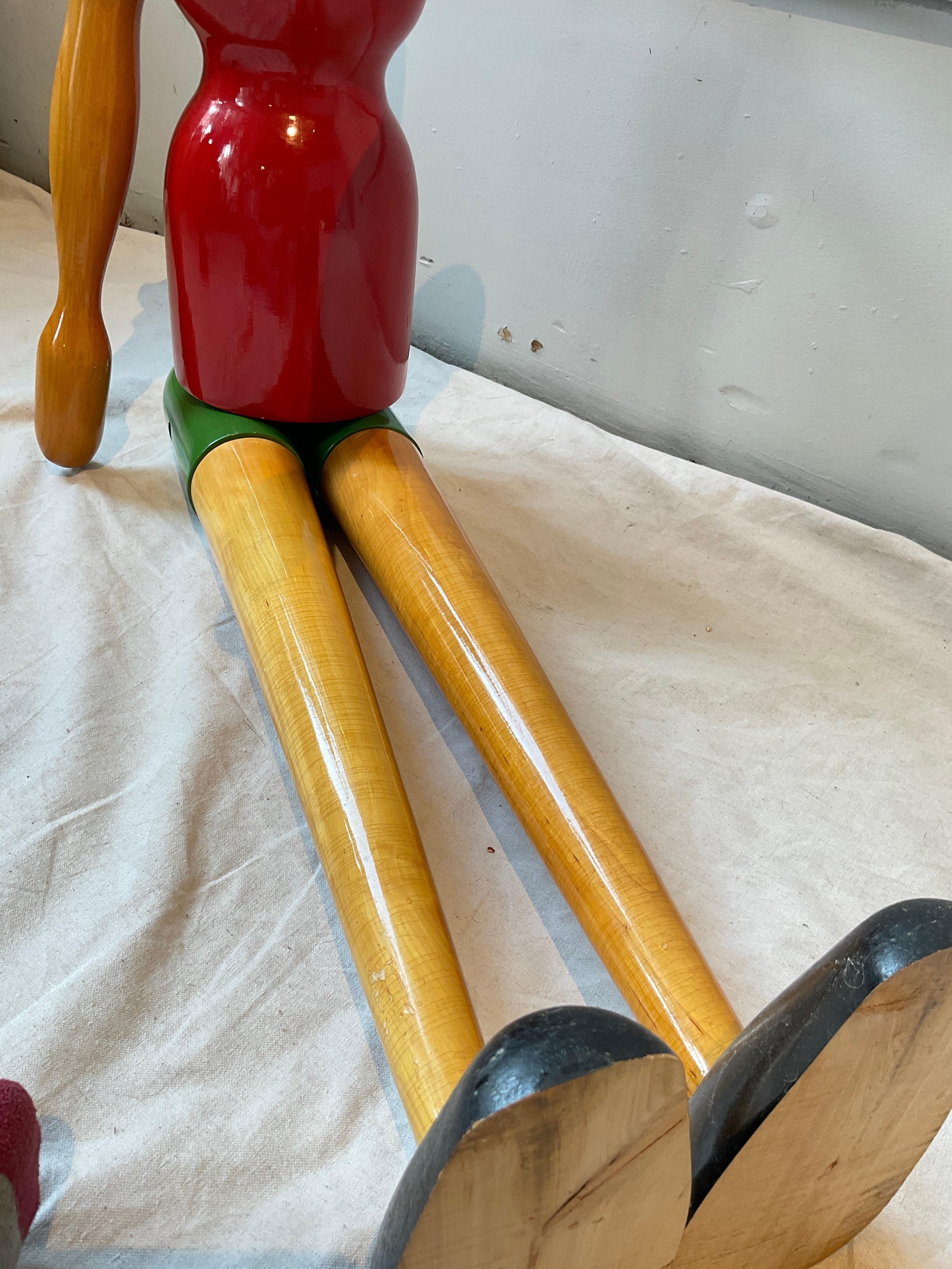 6 Fuß groß Italienisch artikuliert Wood Pinocchio im Angebot 7