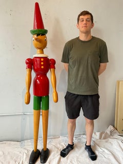6 Foot Tall Italian Articulated Wood Pinocchio