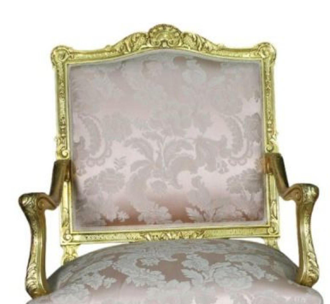 Louis XVI 6 French ARMCHAIRS late 19th Century For Sale