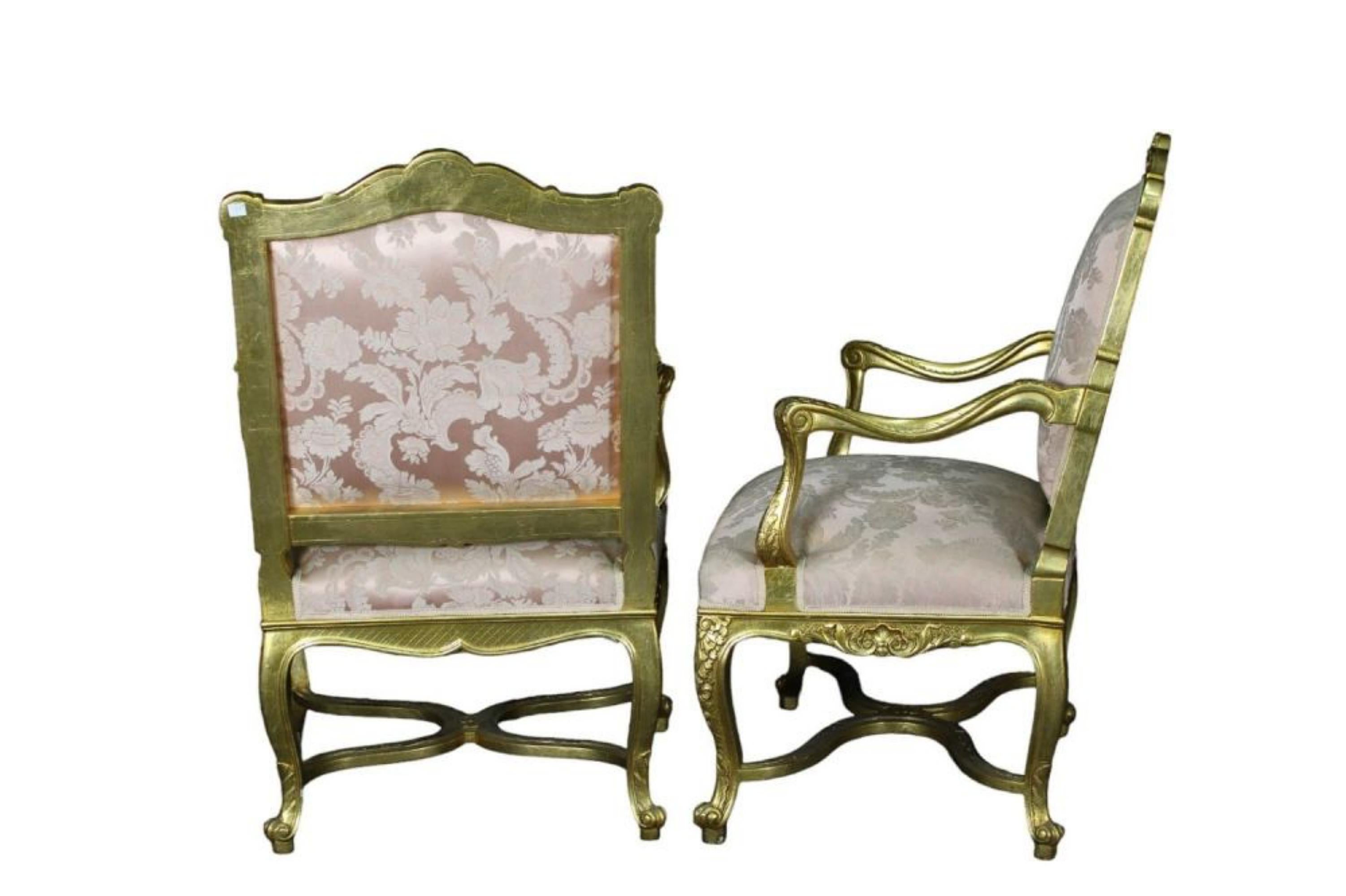 6 French ARMCHAIRS late 19th Century In Good Condition For Sale In Madrid, ES