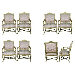 Antique 6 French ARMCHAIRS late 19th Century