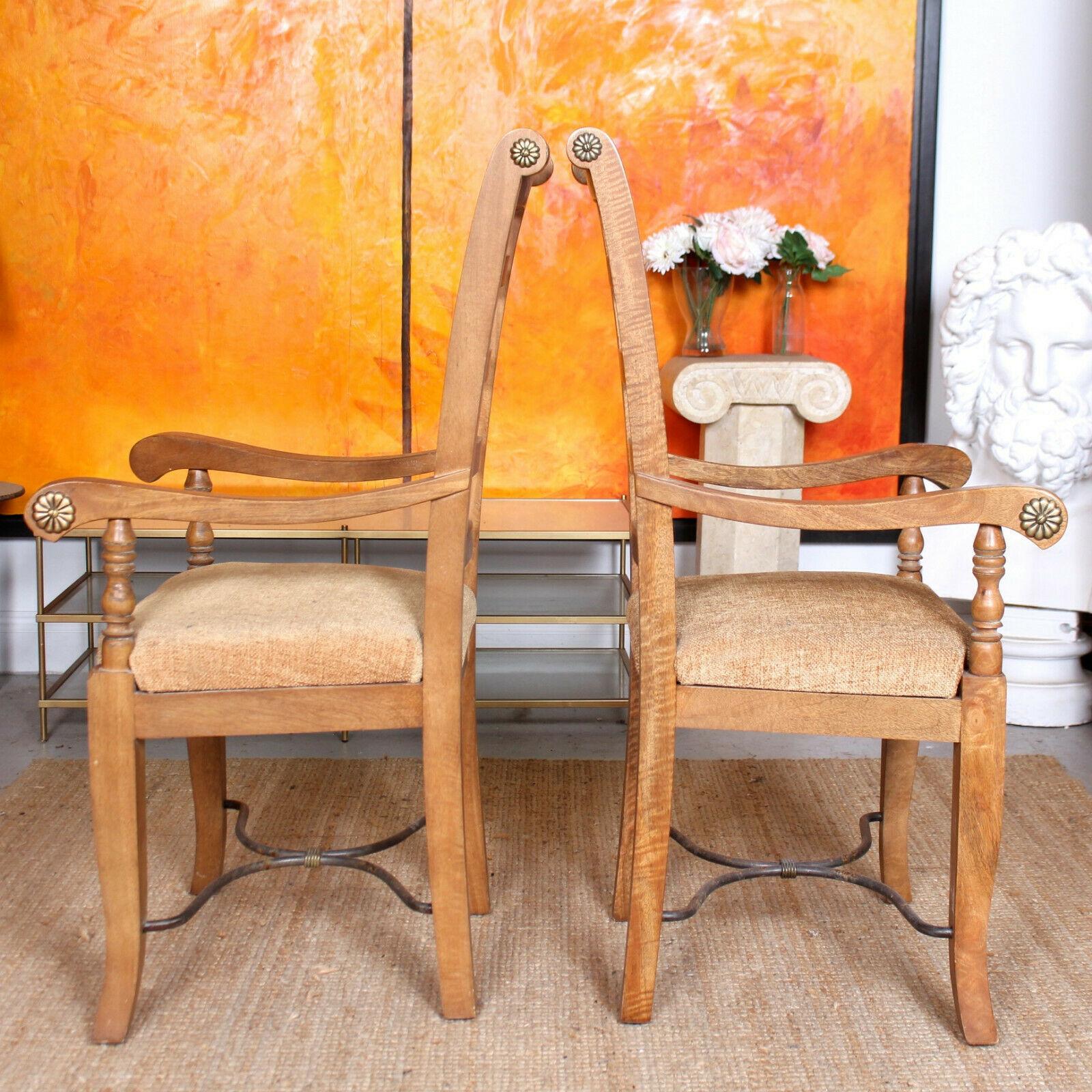20th Century 6 French Carved Dining Chairs For Sale