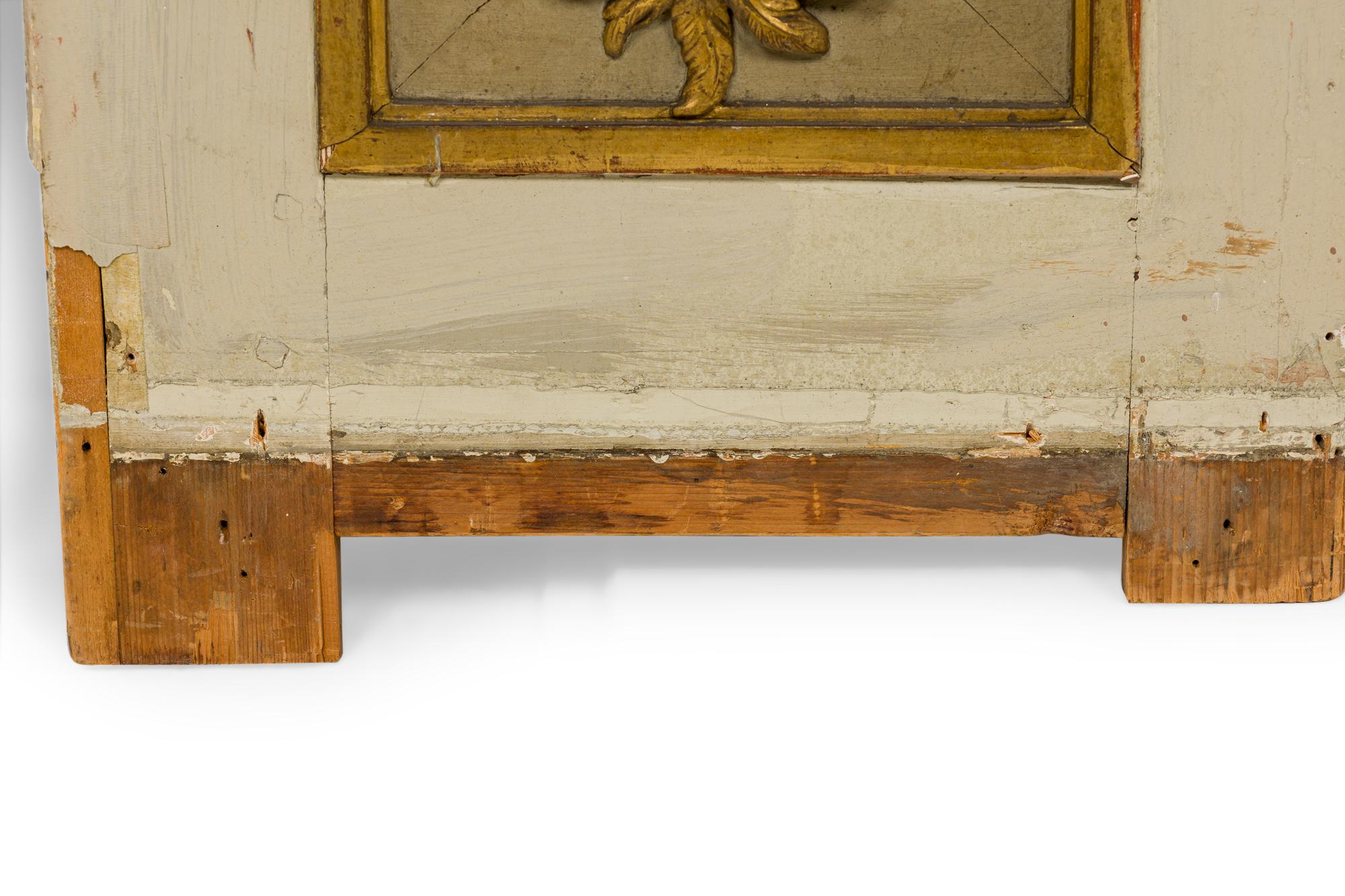 Set of 6 French Louis XV Style Gold and White Panels For Sale 1