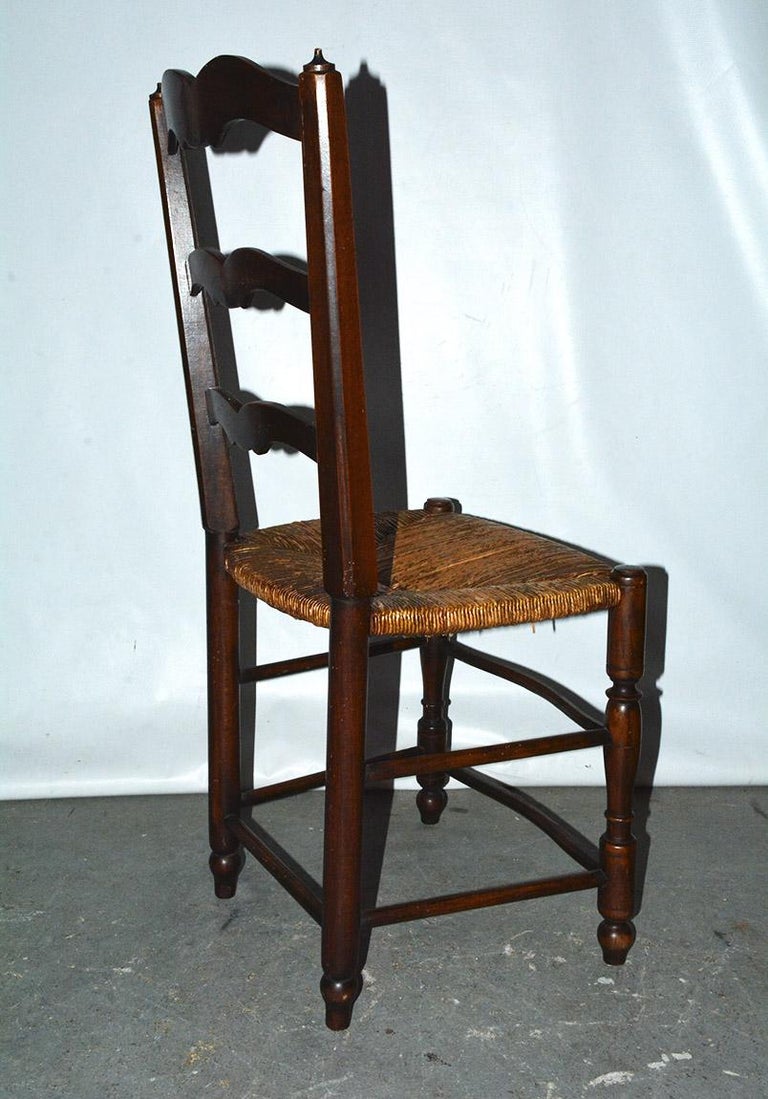 6 French Provincial Country Style Ladder Back Dining Chairs at 1stDibs