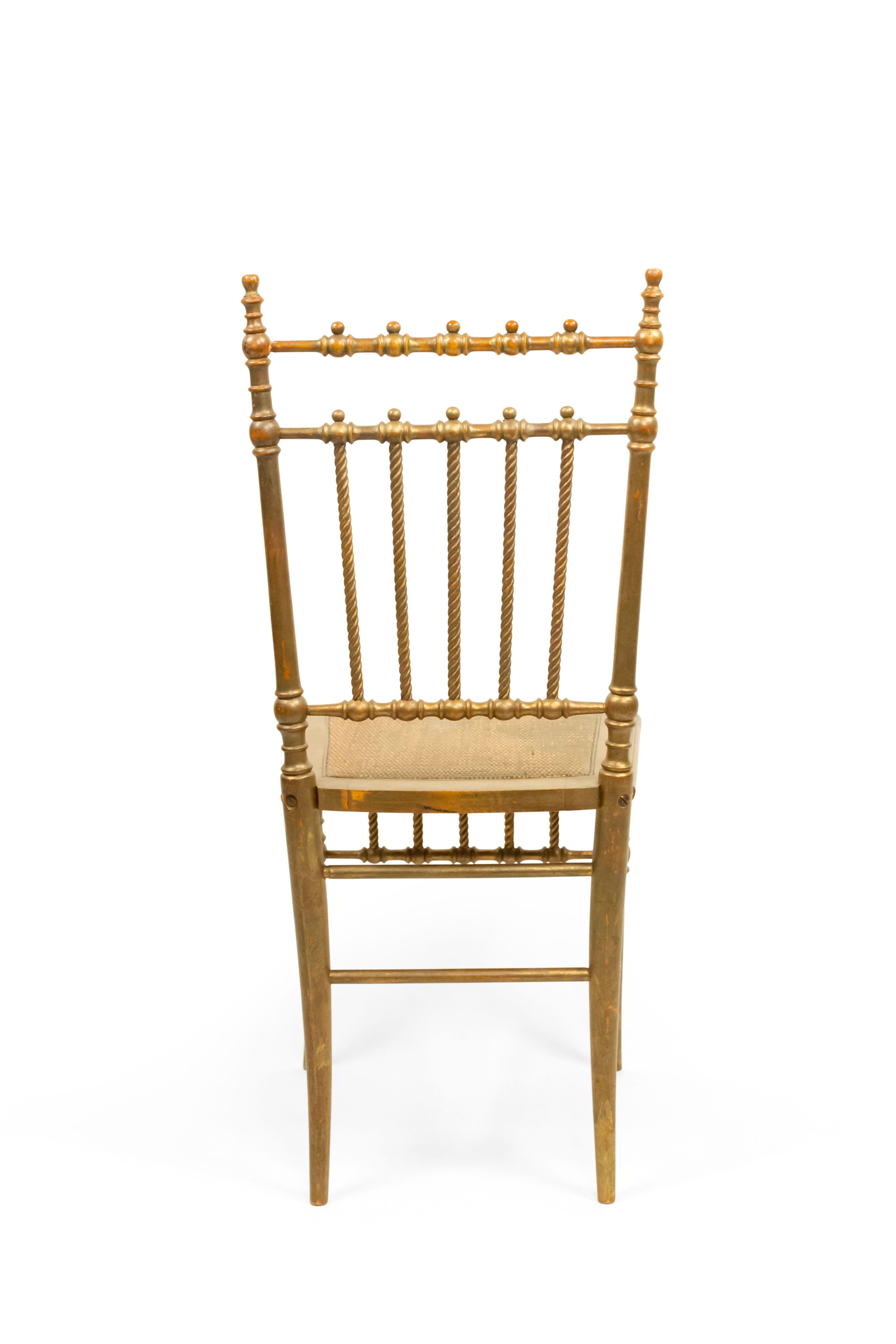 6 French Victorian Ballroom Side Chairs For Sale 2