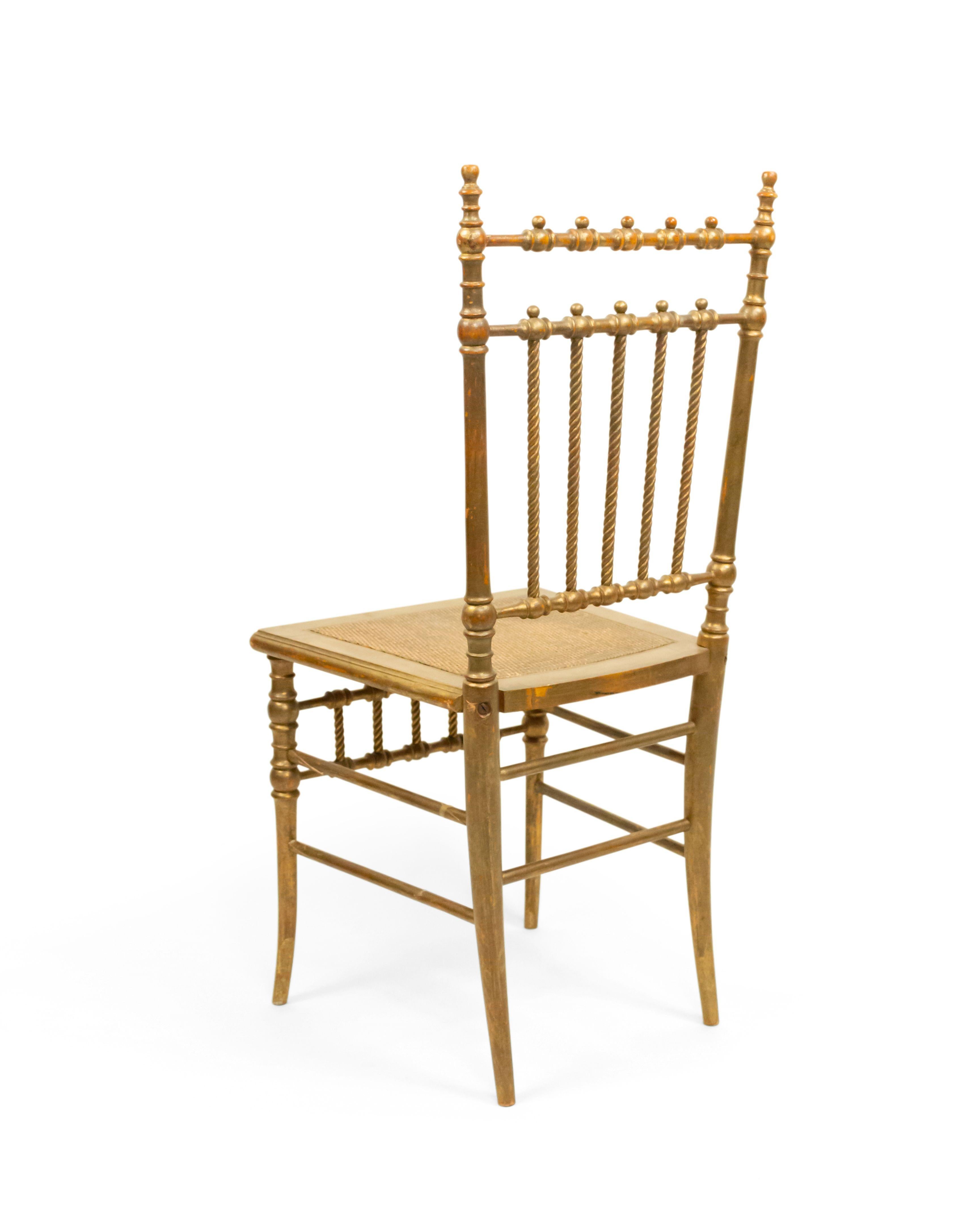 6 French Victorian Ballroom Side Chairs For Sale 3