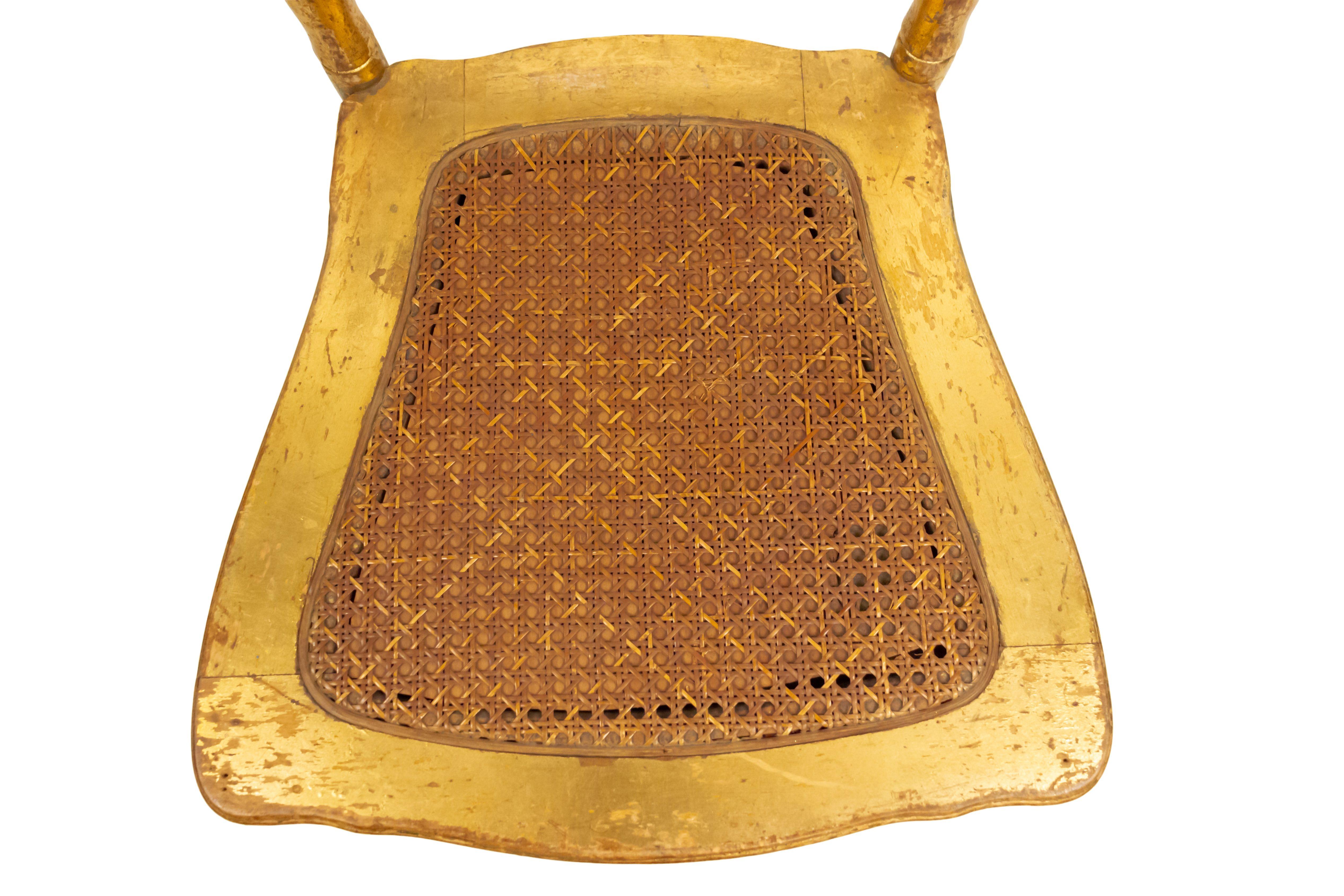 6 French Victorian Gilt Ballroom Side Chairs For Sale 1