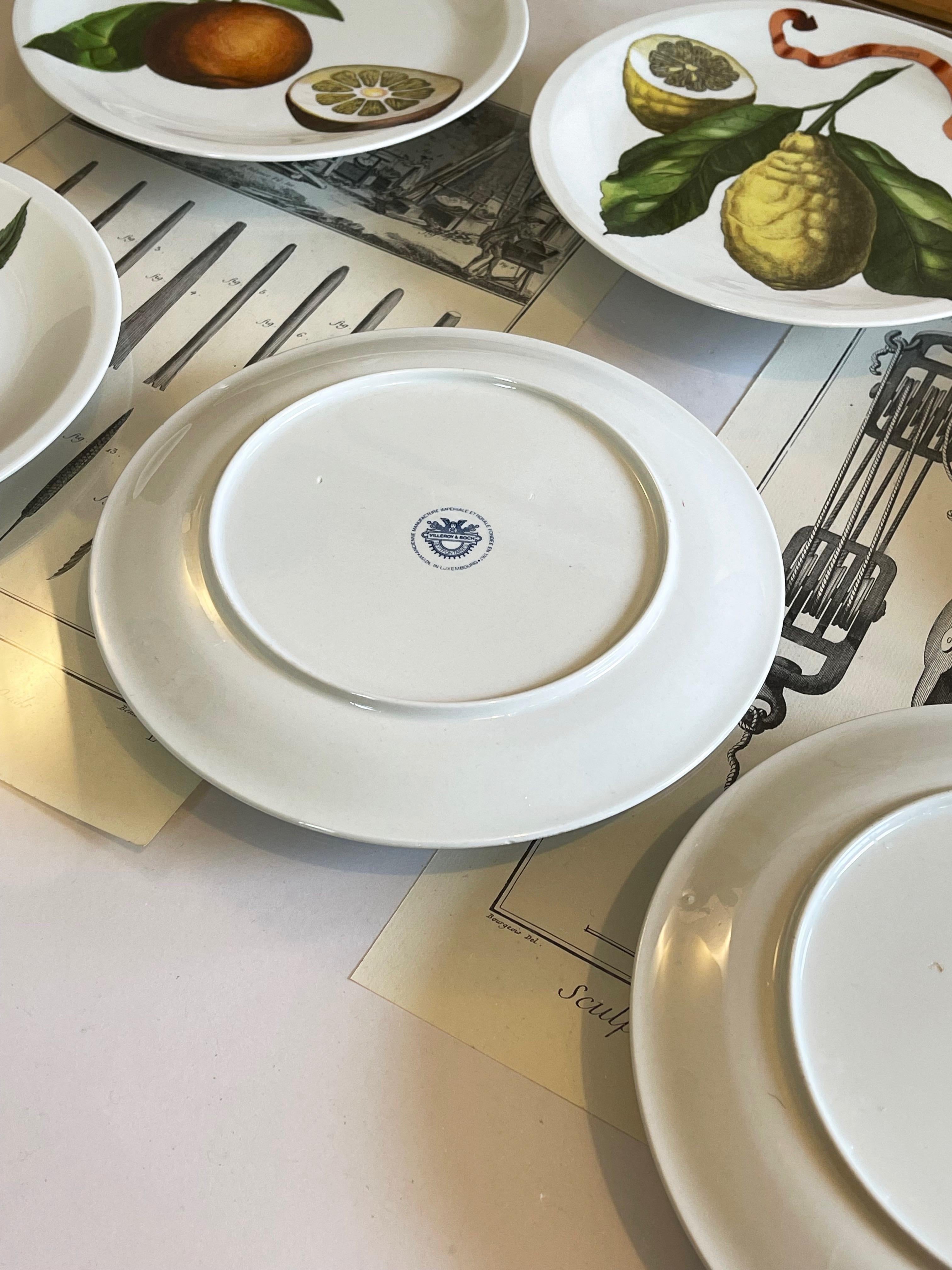 6 Obstteller Kollektion von Villeroy & Boch Septfontaines, Luxemburg, 1970er Jahre im Angebot 2