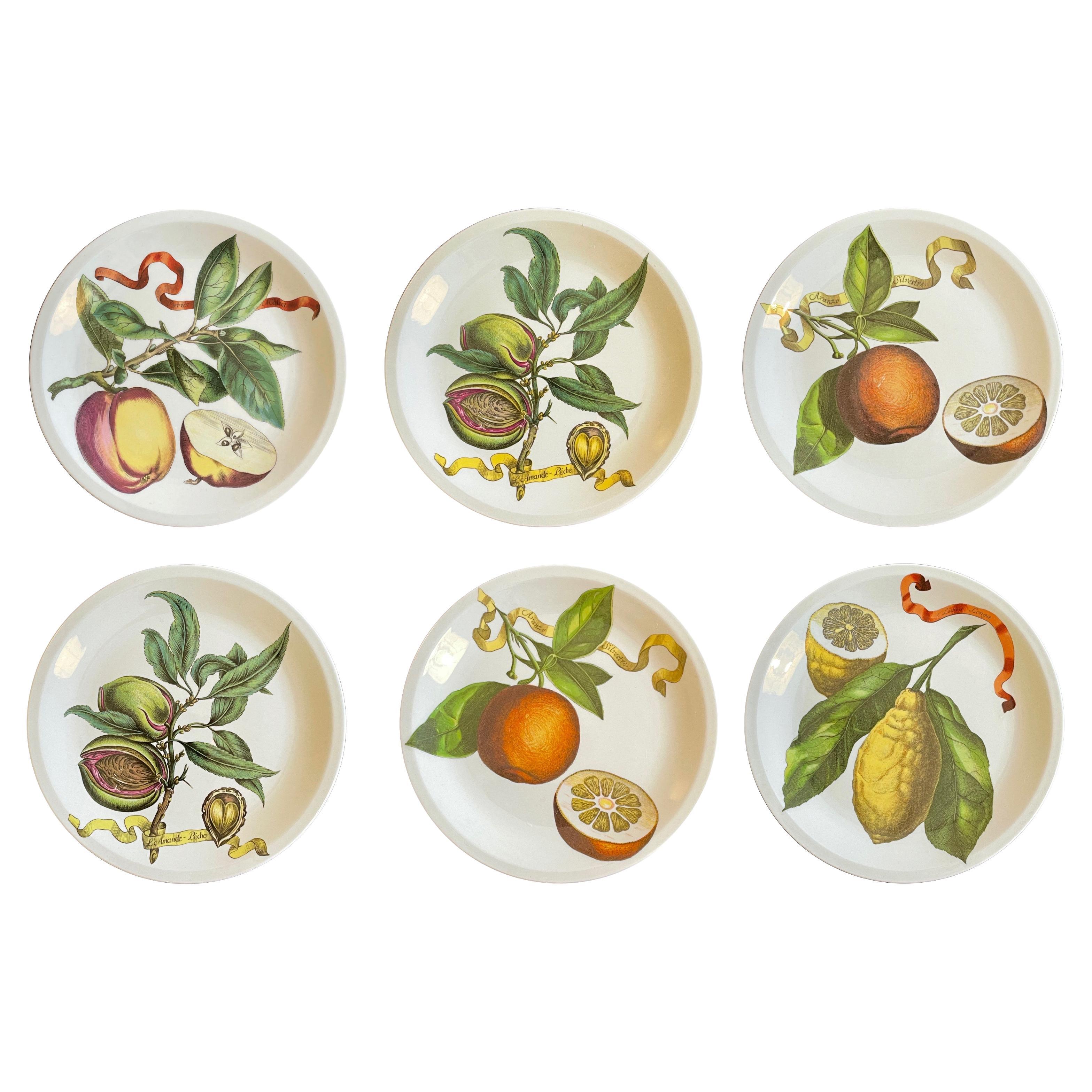 6 Obstteller Kollektion von Villeroy & Boch Septfontaines, Luxemburg, 1970er Jahre