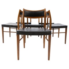 6 Gemla  Teak Dining chairs Sweden 1960s 