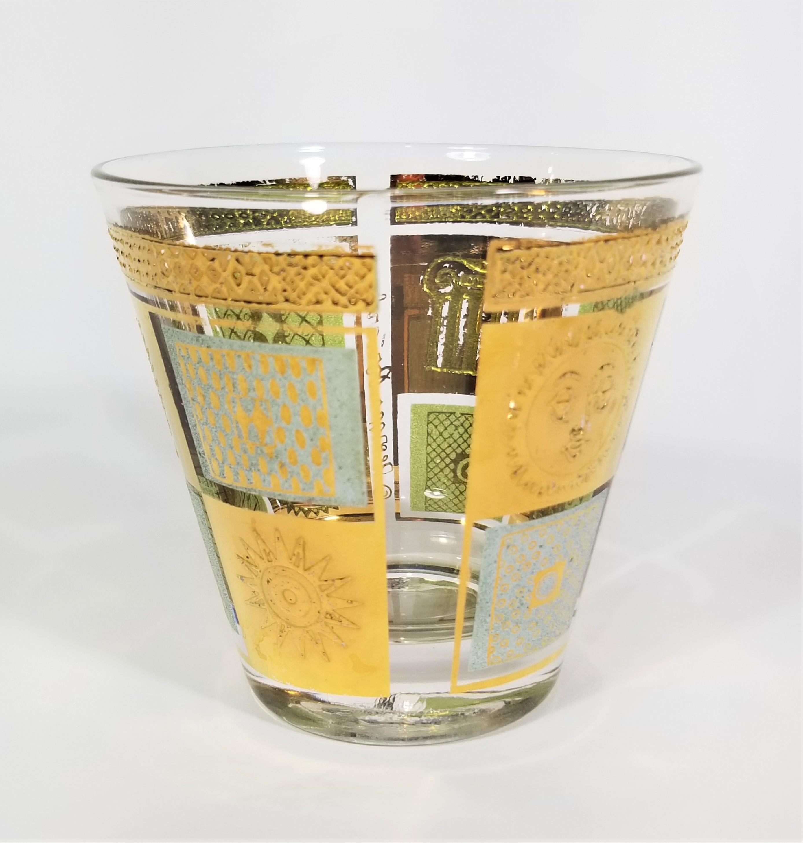 Georges Briard 22K Gold Rocks Glassware Barware 1960s Mid Century  For Sale 2