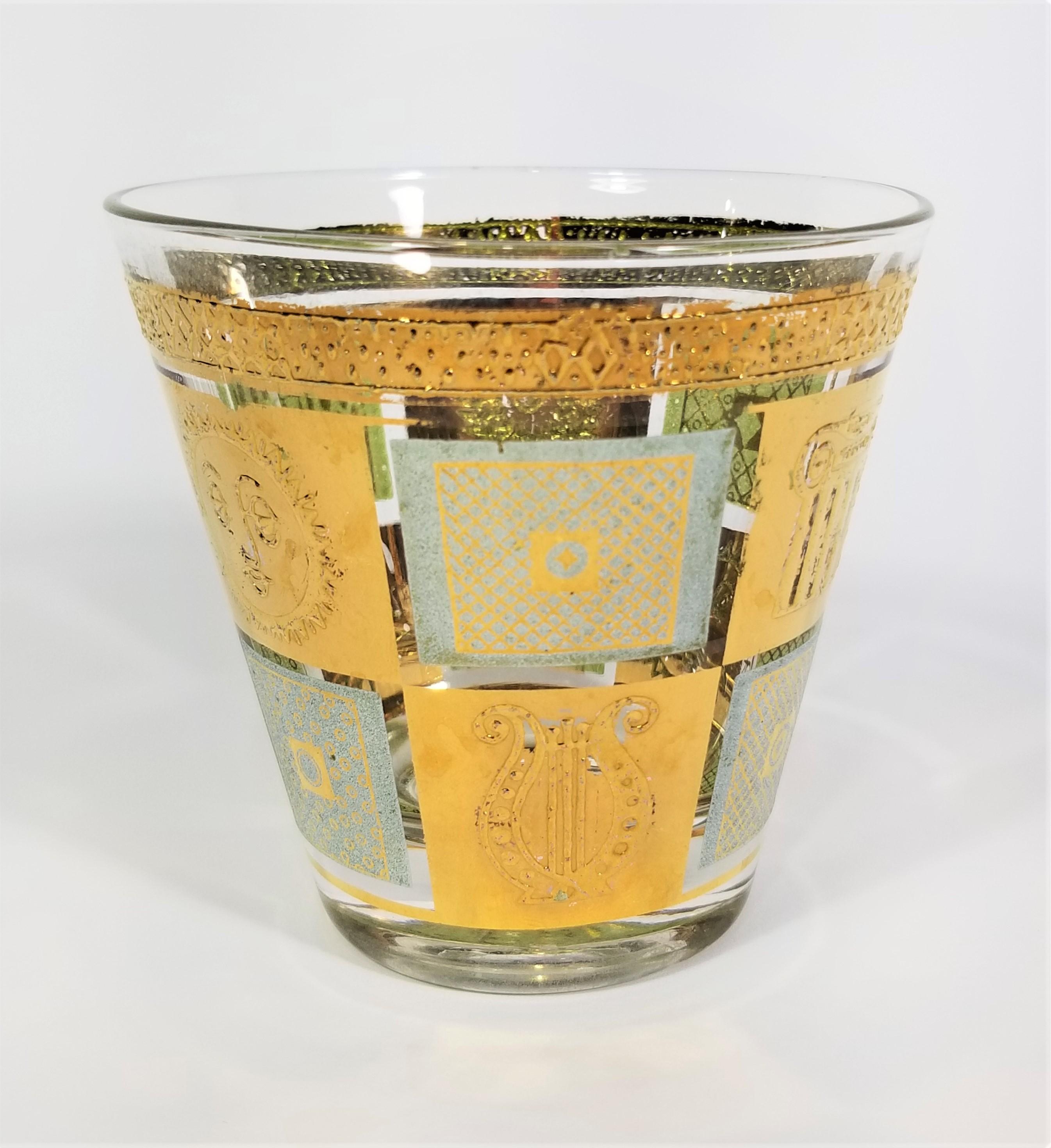 Georges Briard 22K Gold Rocks Glassware Barware 1960s Mid Century  For Sale 3