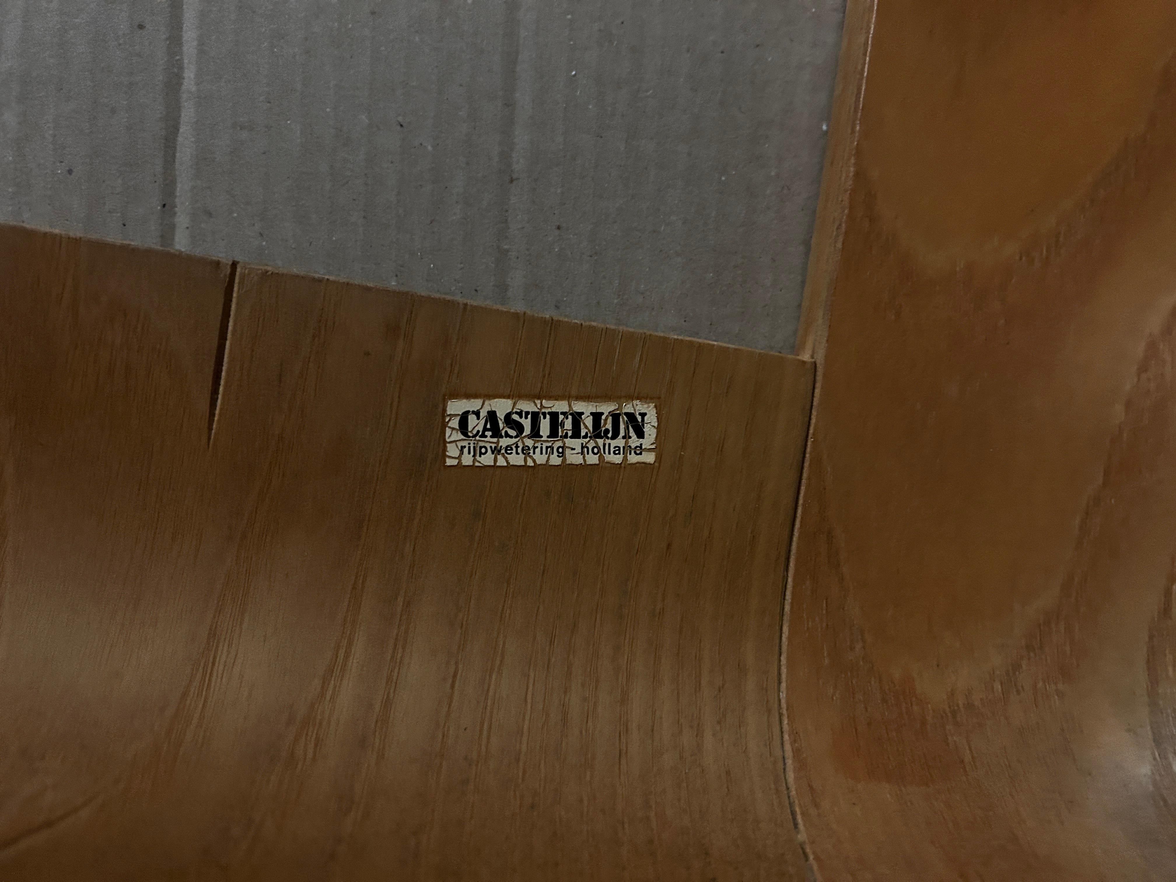 6  Gijs Bakker gestreifte Stühle  für castelyn  1970s im Angebot 3