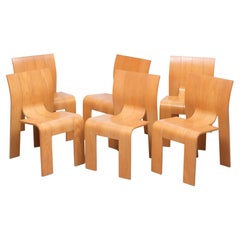 6  Gijs Bakker Strip Chairs  for castelyn  1970s