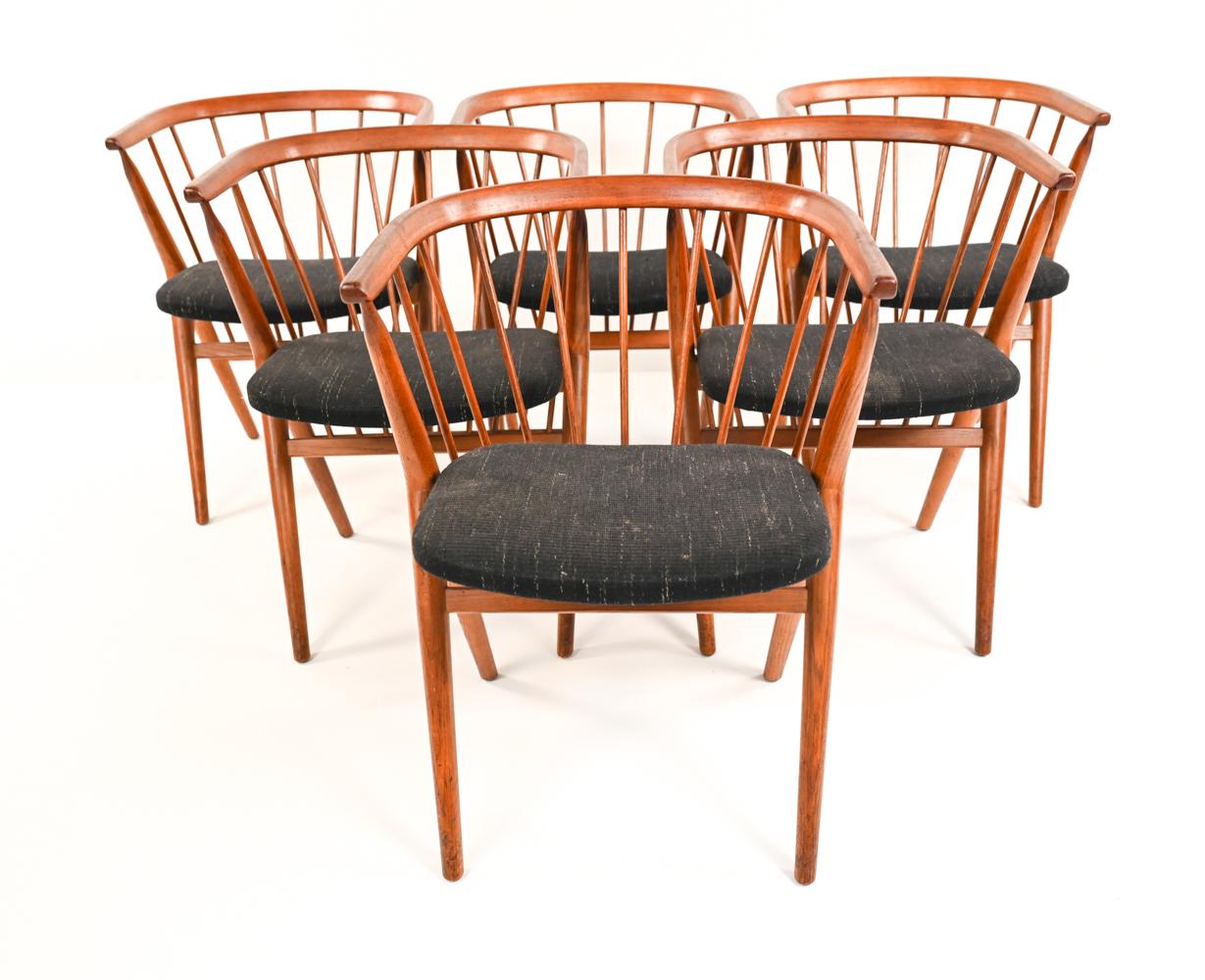Mid-Century Modern '6' Helge Sibast for Sibast No. 8 Teak Dining Chairs