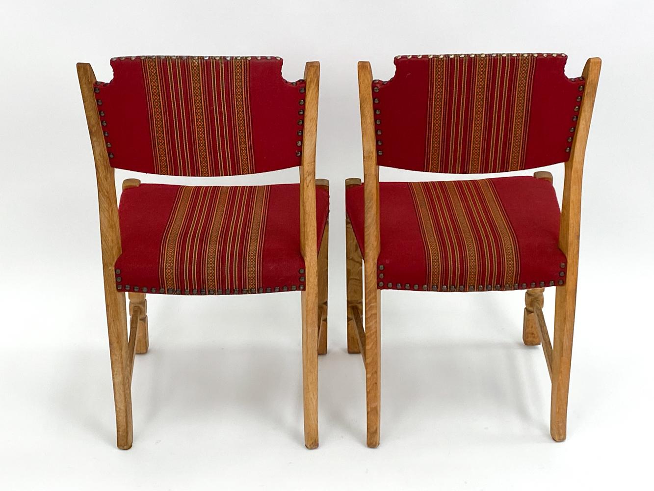 (6) Henning Kjaernulf Danish Oak Dining Chairs For Sale 5