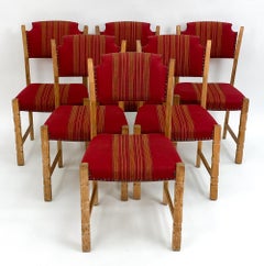 (6) Henning Kjaernulf Danish Oak Dining Chairs
