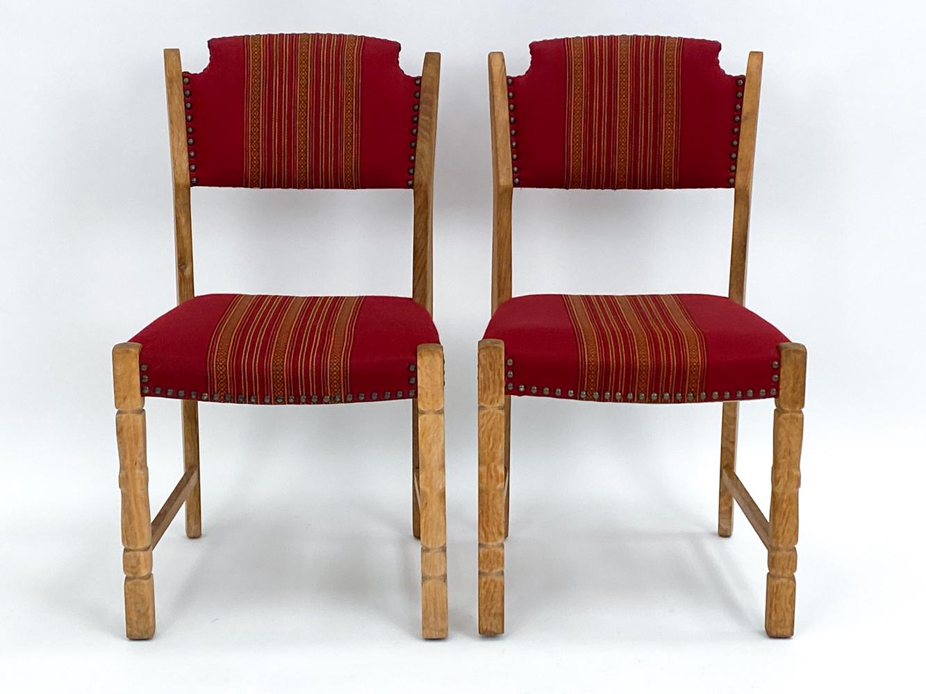 (6) Henning Kjaernulf Danish Oak Dining Chairs For Sale 2