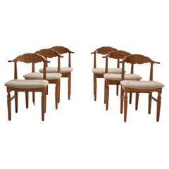 6 Henning Kjærnulf Dining Chairs, Denmark 1960s