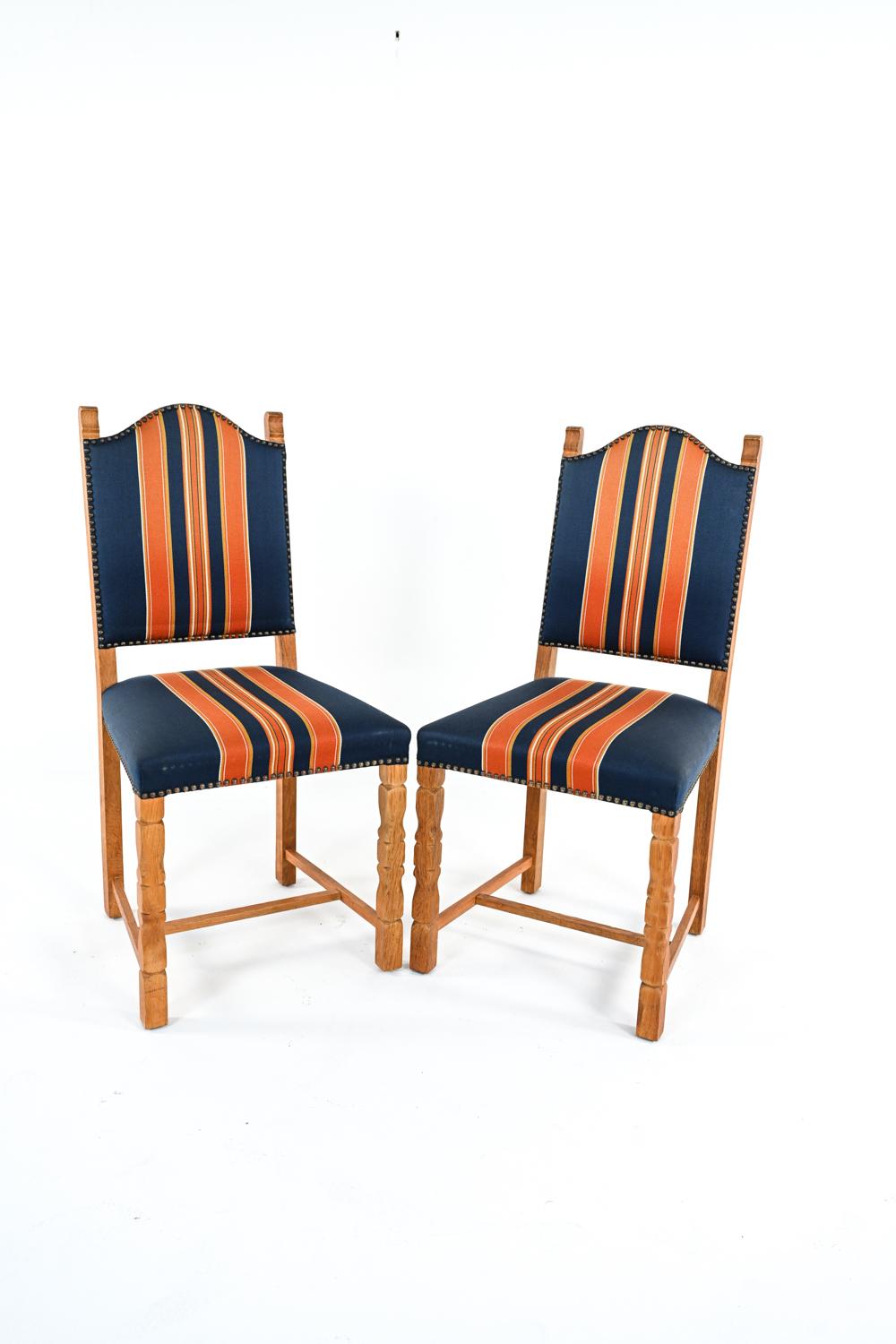 '6' Henning Kjærnulf-Style Danish Mid-Century Oak Dining Chairs 1