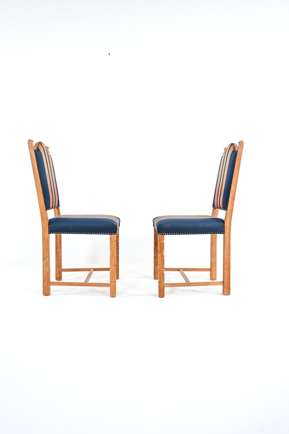 '6' Henning Kjærnulf-Style Danish Mid-Century Oak Dining Chairs 2
