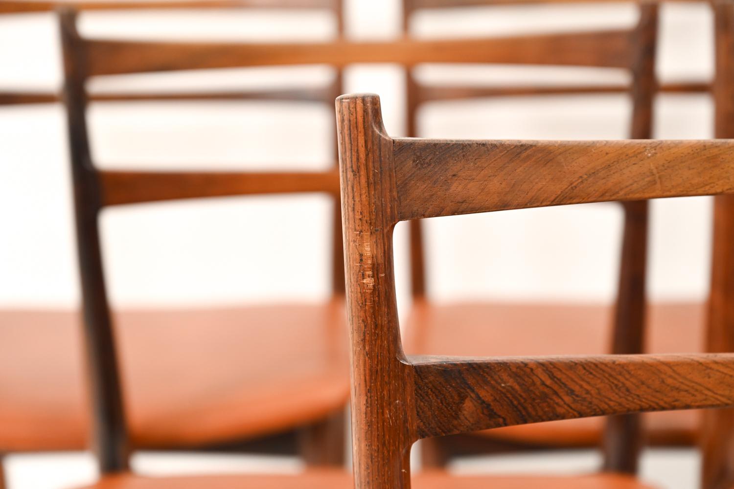 Danois Chaises de salle à manger '6' Henry Rosengren Hansen pour Brande Mobelindustri en vente