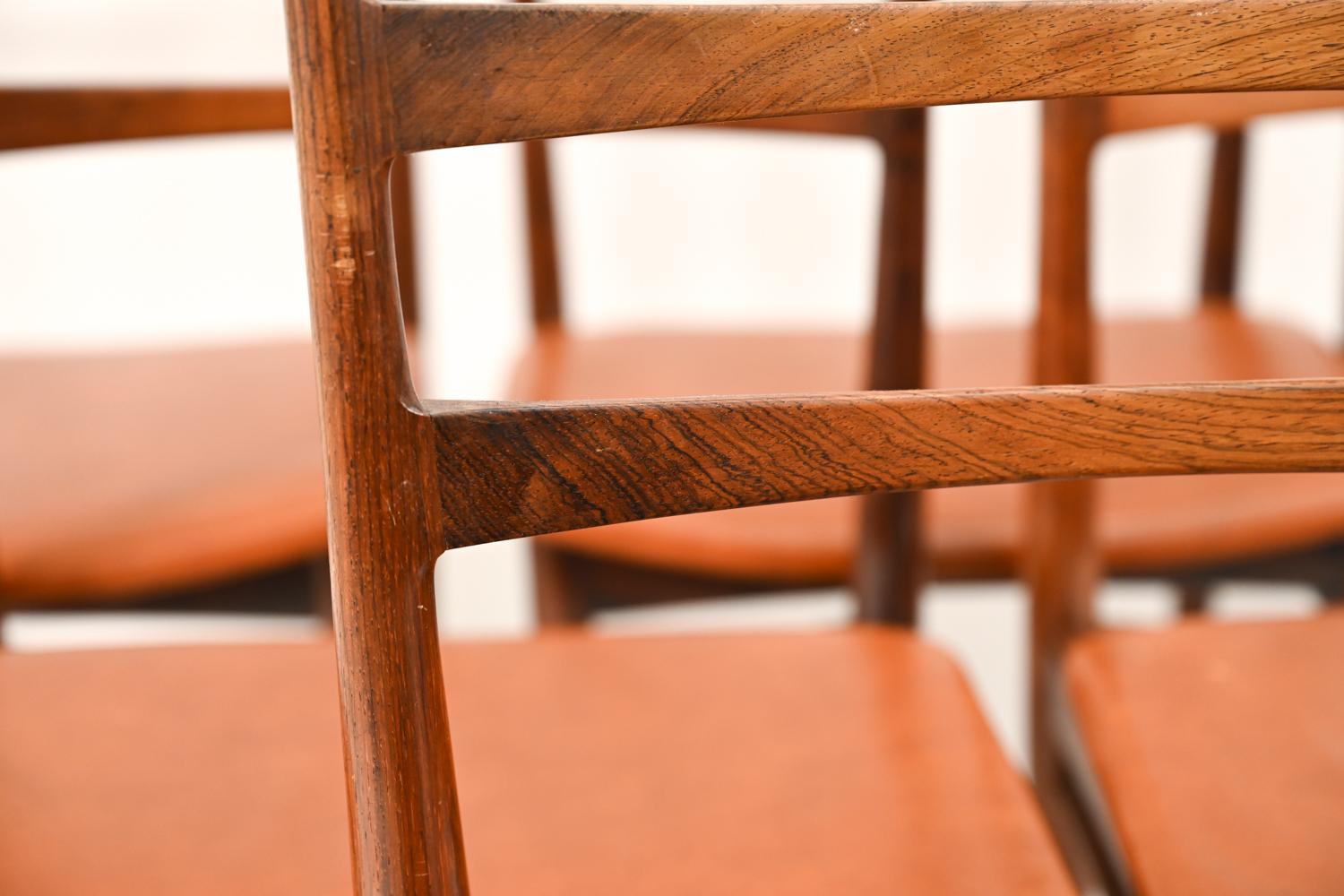 '6' Henry Rosengren Hansen for Brande Mobelindustri Dining Chairs In Good Condition For Sale In Norwalk, CT