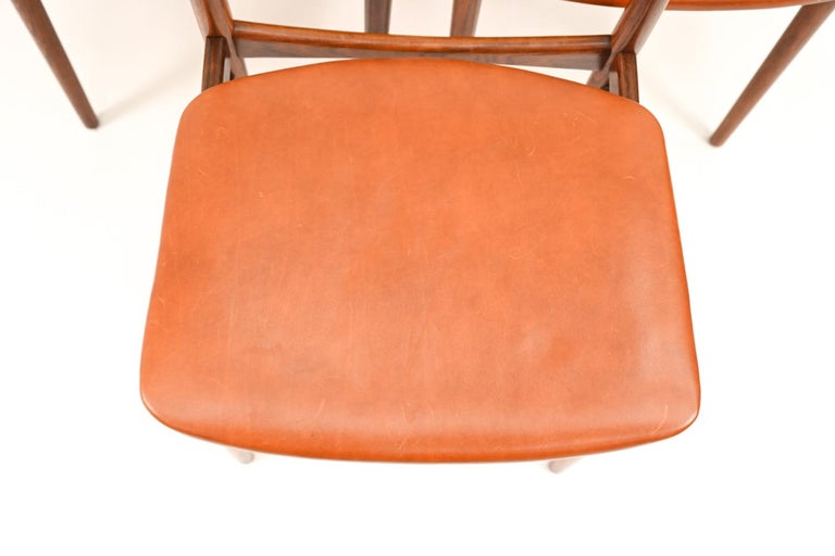 Rosewood '6' Henry Rosengren Hansen for Brande Mobelindustri Dining Chairs For Sale