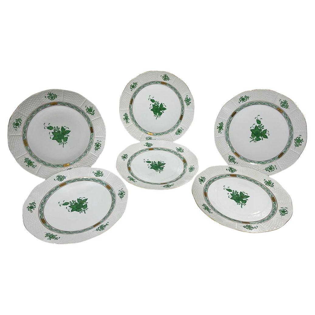 Herend Dinner Set for Six Persons Victoria Avec Bord En or Vbo, circa  1970-1976 at 1stDibs | six vbo, sixvbo