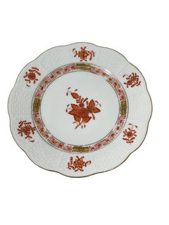 6 Herend porcelain "Chinese Bouquet Rust" Small Plates, #514/AOG, 1976