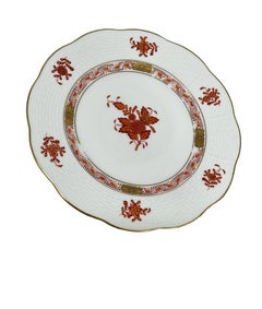 6 petites assiettes en porcelaine Herend « Bouquet de rouille chinois », n° 516 1/2