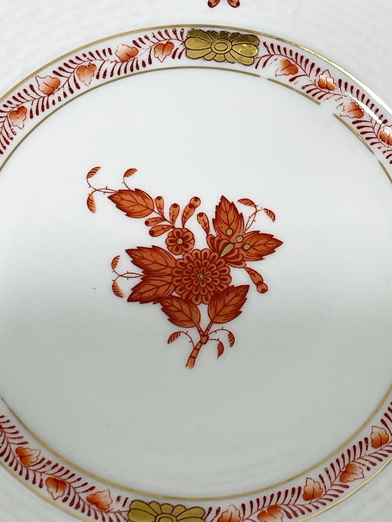 Hongrois 6 petites assiettes en porcelaine Herend « Bouquet de rouille chinois », n° 516 1/2 en vente