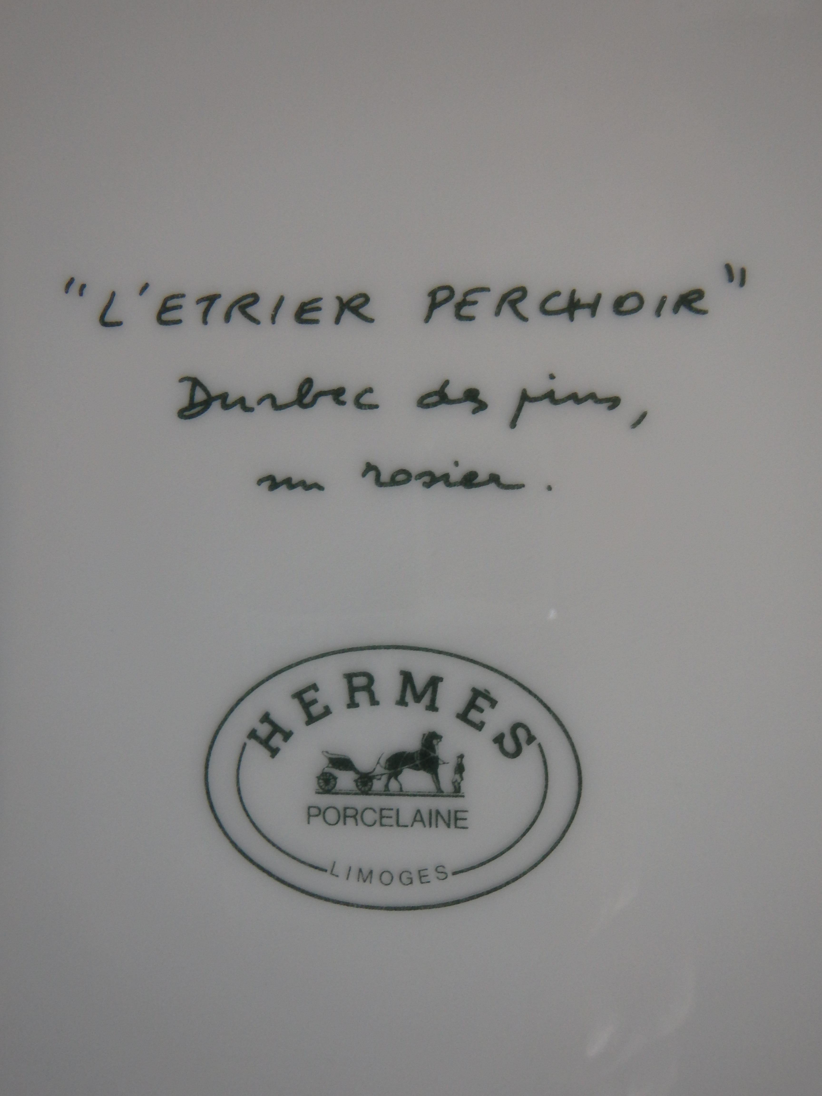 6 HERMES, Paris von Limoges, Essteller der Serie „L'etrier perchoir“  12