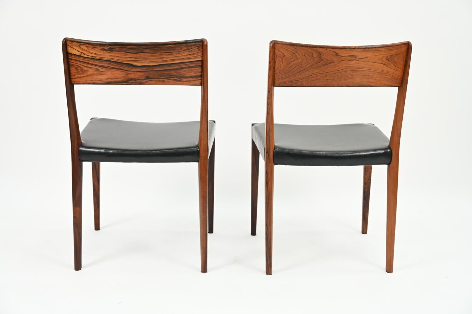 '6' Hornslet Mobelfabrik Danish Mid-Century Rosewood Dining Chairs 6