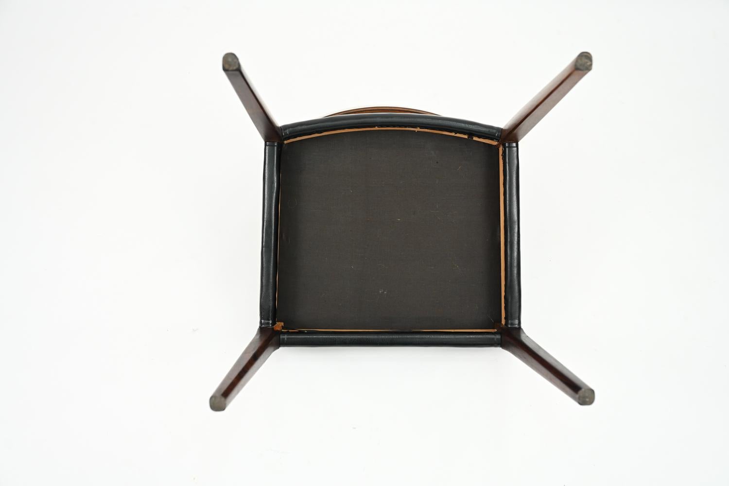'6' Hornslet Mobelfabrik Danish Mid-Century Rosewood Dining Chairs 8
