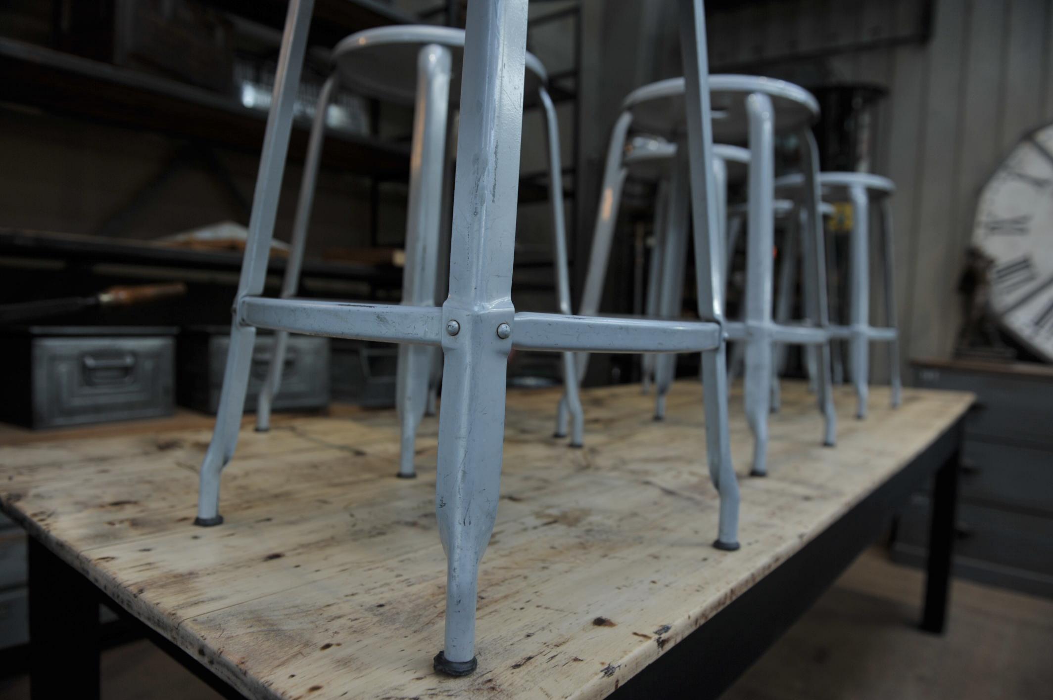 French 6 Iron factory Stools by 