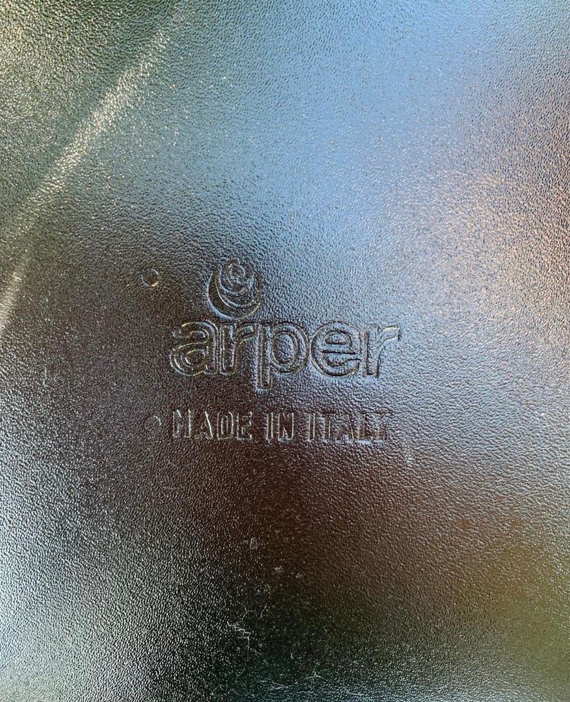 Steel 6 Italian Dining Chairs by Arper For Sale