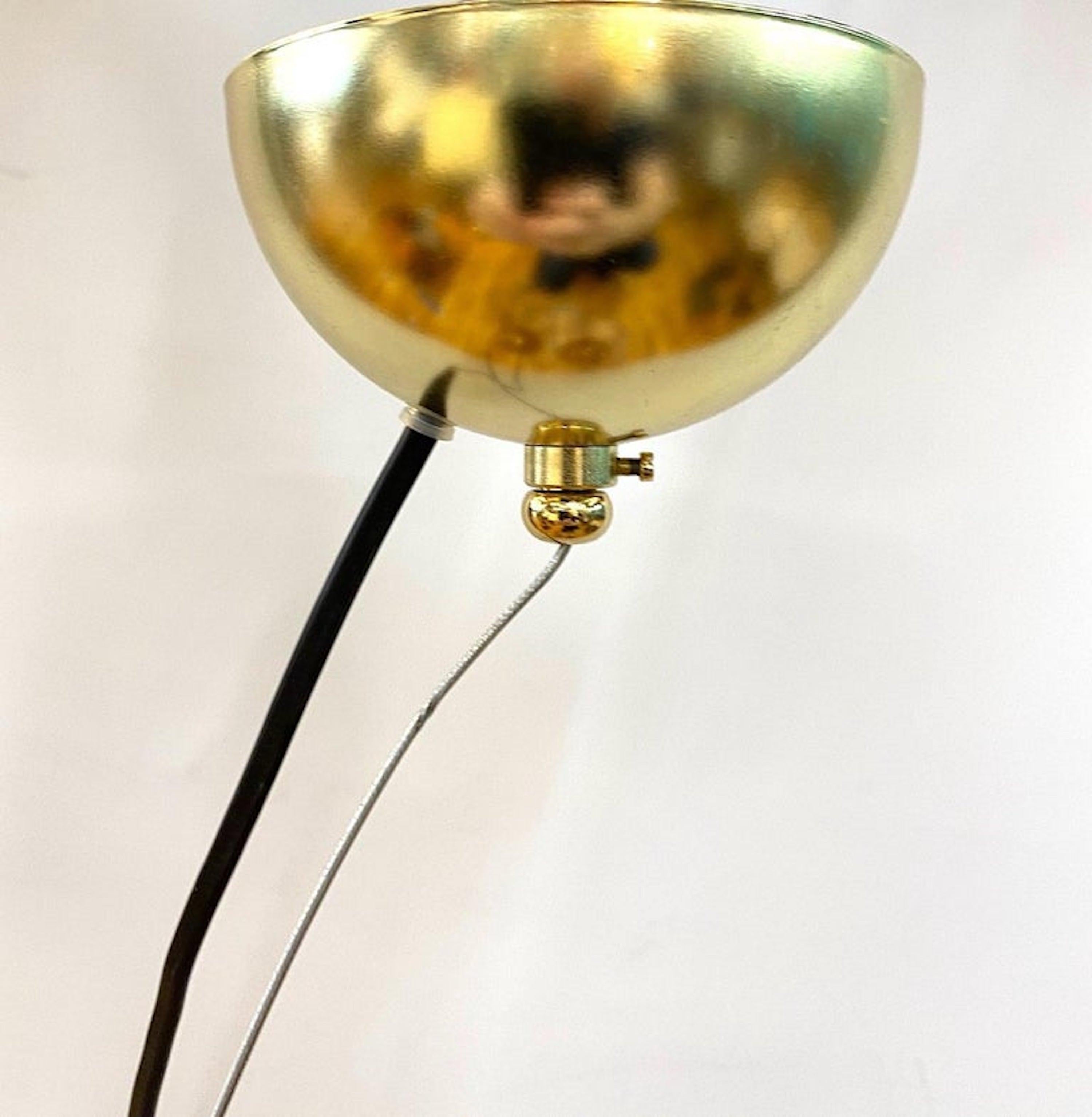 Contemporary 6 Italian Hand Blown Amber Glass Globe Pendant Lights, 6 Available