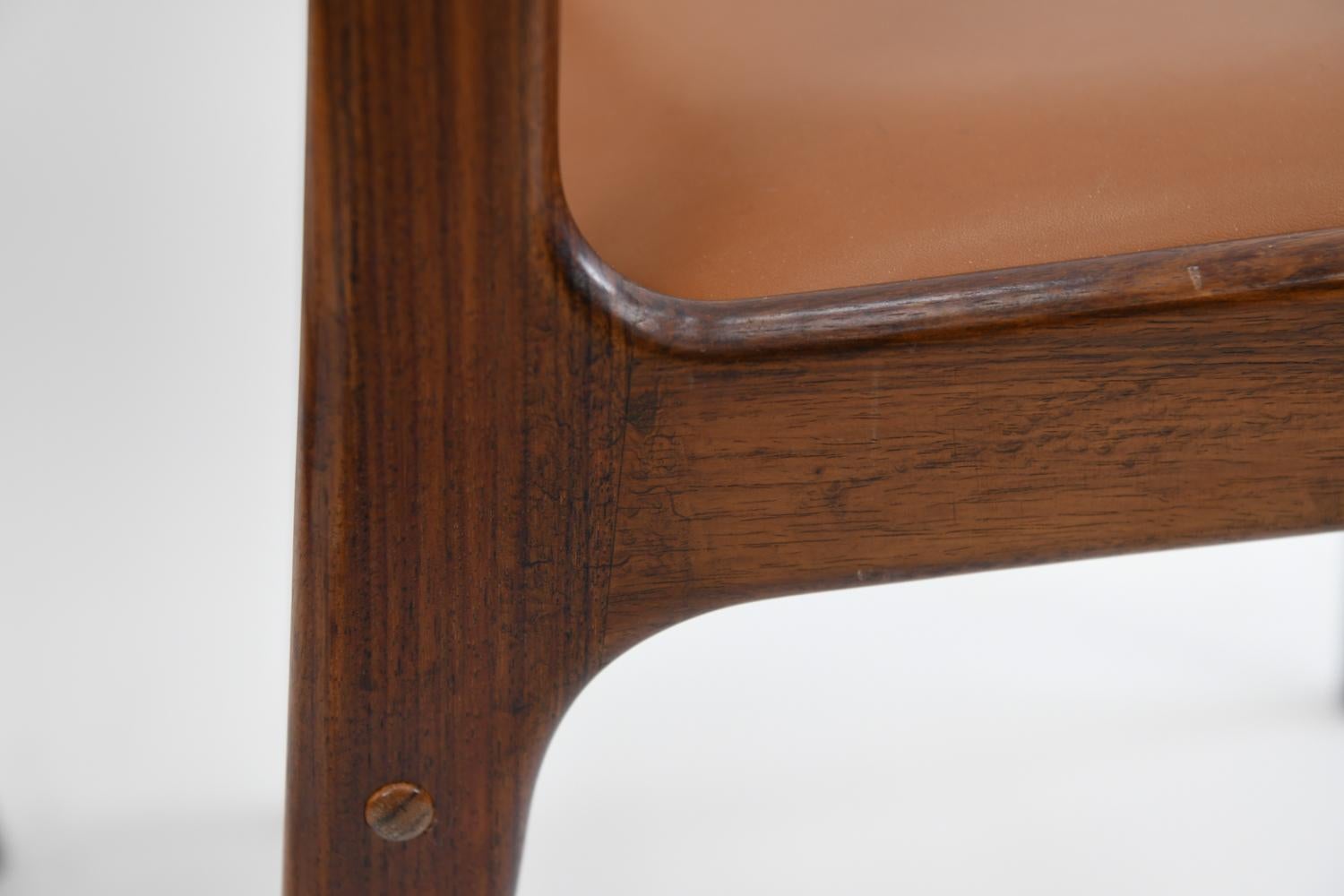 '6' Johannes Andersen for Uldum Mobelfabrik Rosewood Dining Chairs 8