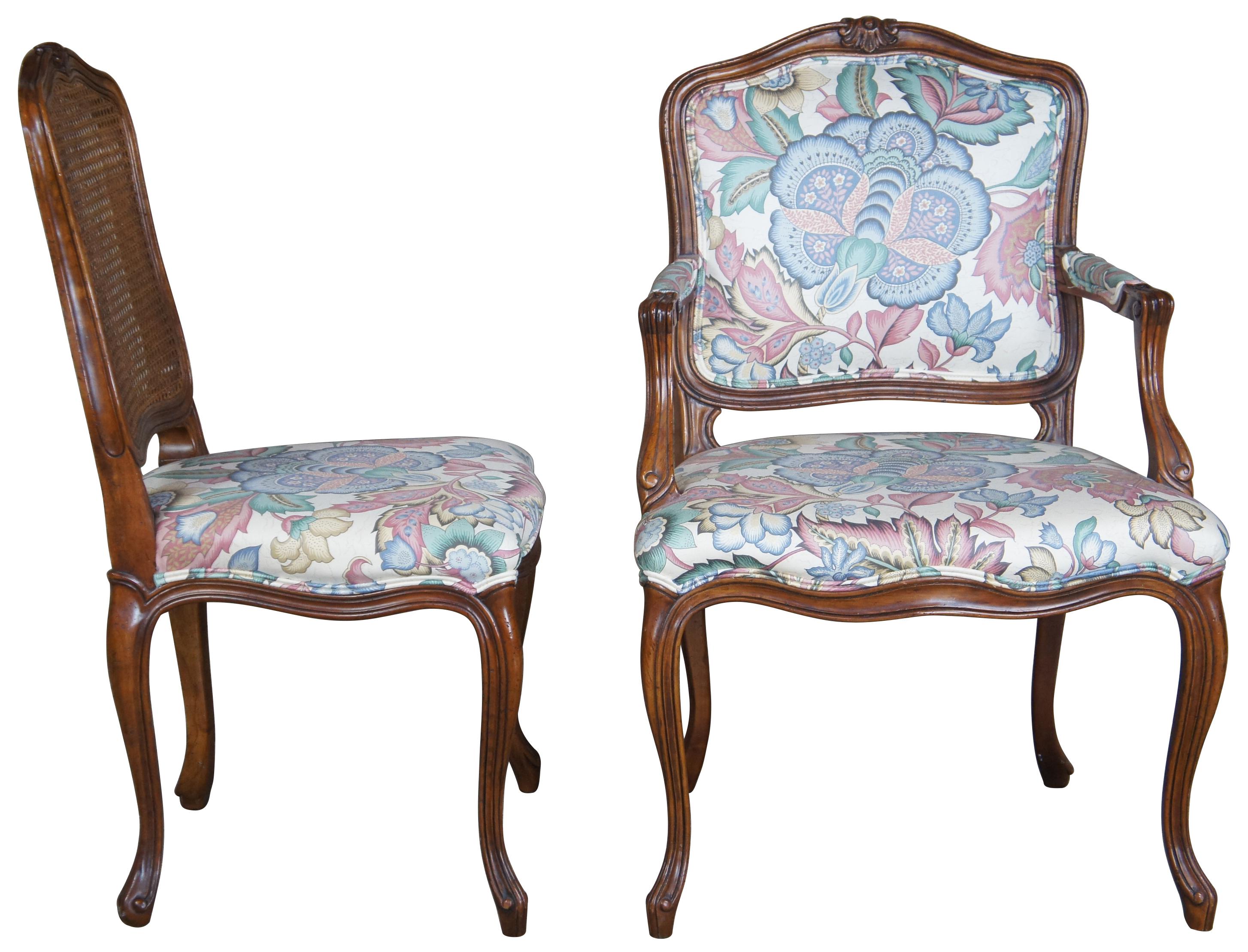 french country cane back dining chairs